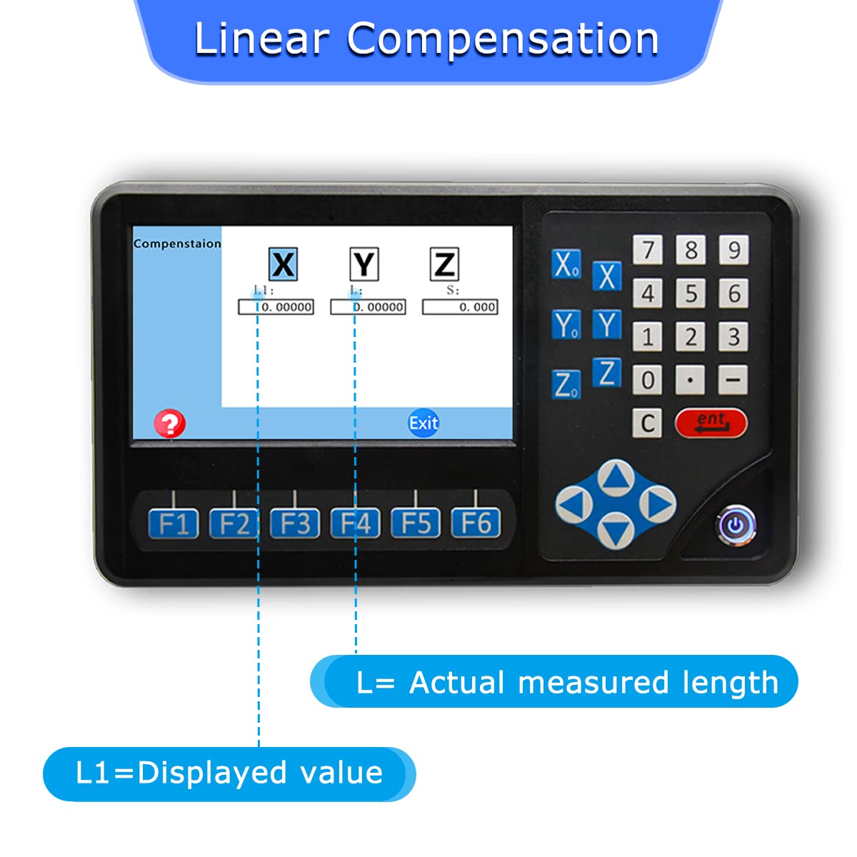 Resson 3 Axis DRO Digital Readout with RPM Function & TTL Input Signal - Precision Milling Machine Digital Readout System for Accurate CNC Machining & Lathe Operations