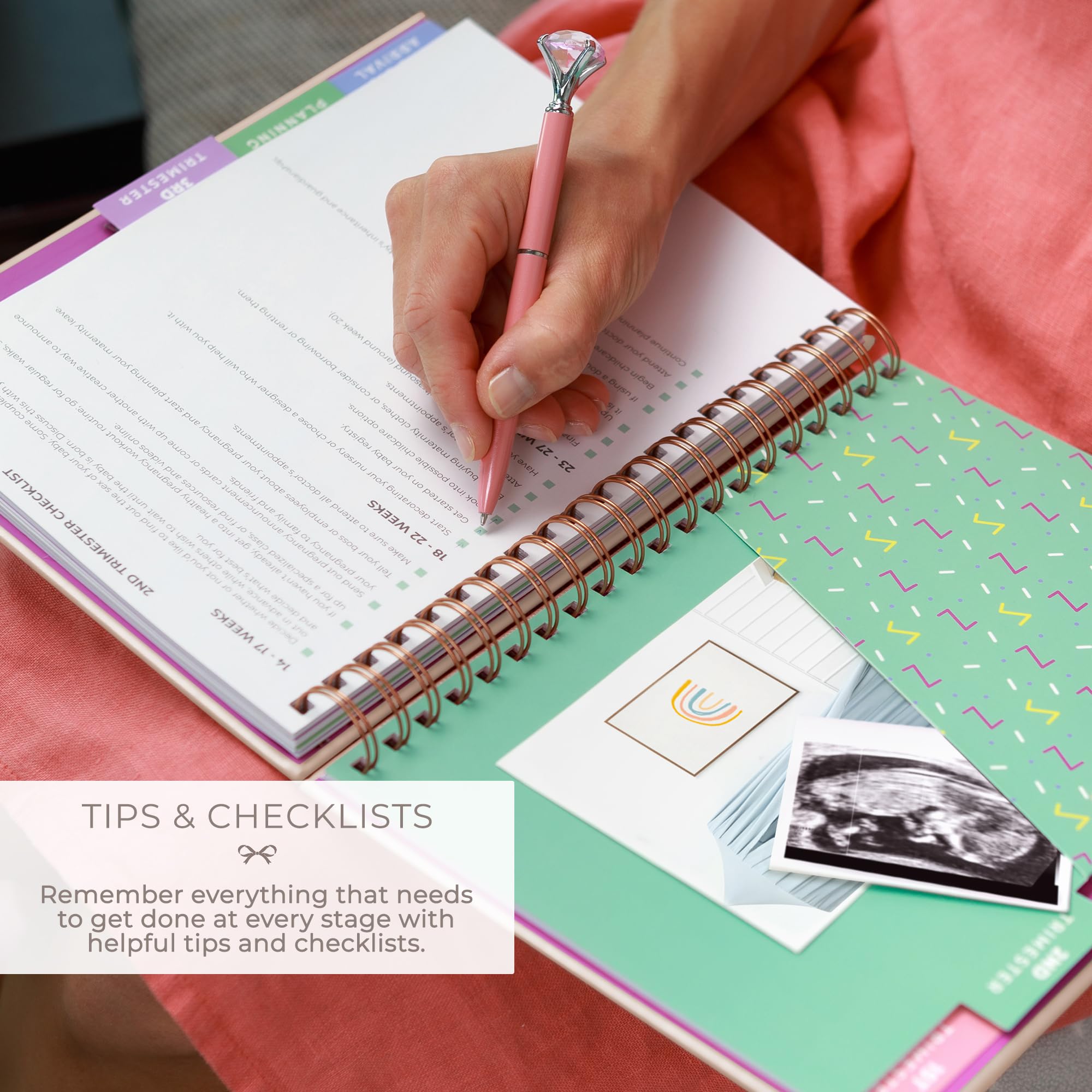 Clever Fox Pregnancy Journal & Memory Book - Pregnancy Planner & Notebook for Expecting Moms, Baby Keepsake & First Time Mom Gift (Pearl, 9