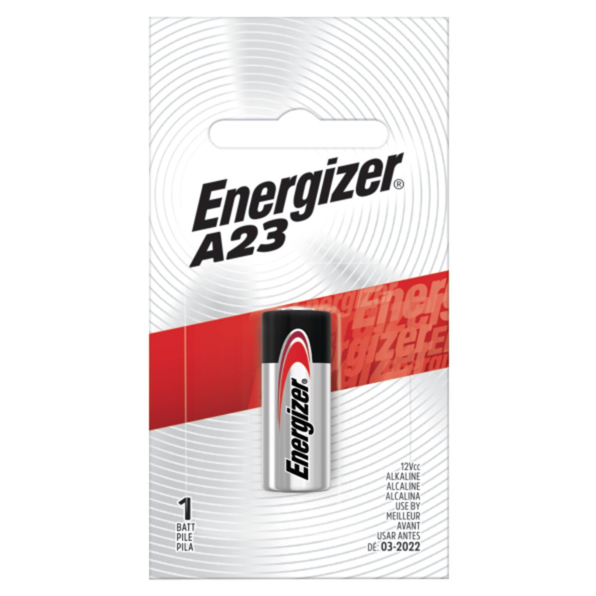 Energizer A23/21 12V Alkaline Battery - Long Lasting Power for Key Fobs, Garage Door Openers & Small Electronics - 2 Pack