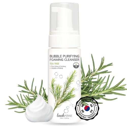 Tea Tree Foaming Face Wash for Acne - Hydrating Korean Cleanser for All Skin Types - Daily Skincare