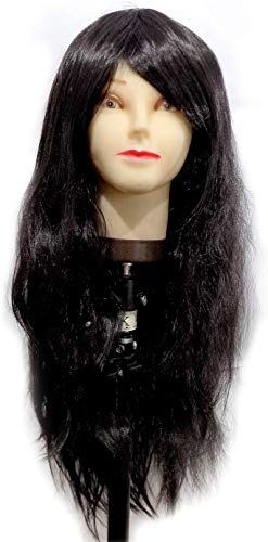 Morges Long Black Synthetic Hair Wigs for Women - 1 Pack - Perfect for Cosplay, Halloween, and Daily Fashion