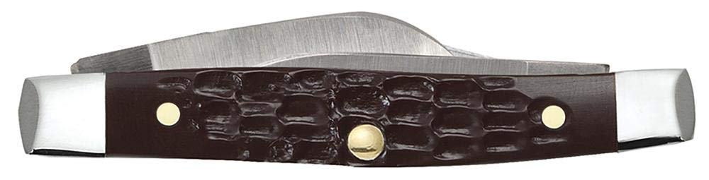 Case Knives Brown Synthetic Small Stockman Pocket Knife - Model #00081 - Perfect for Everyday Carry, Outdoor Adventures, and Camping