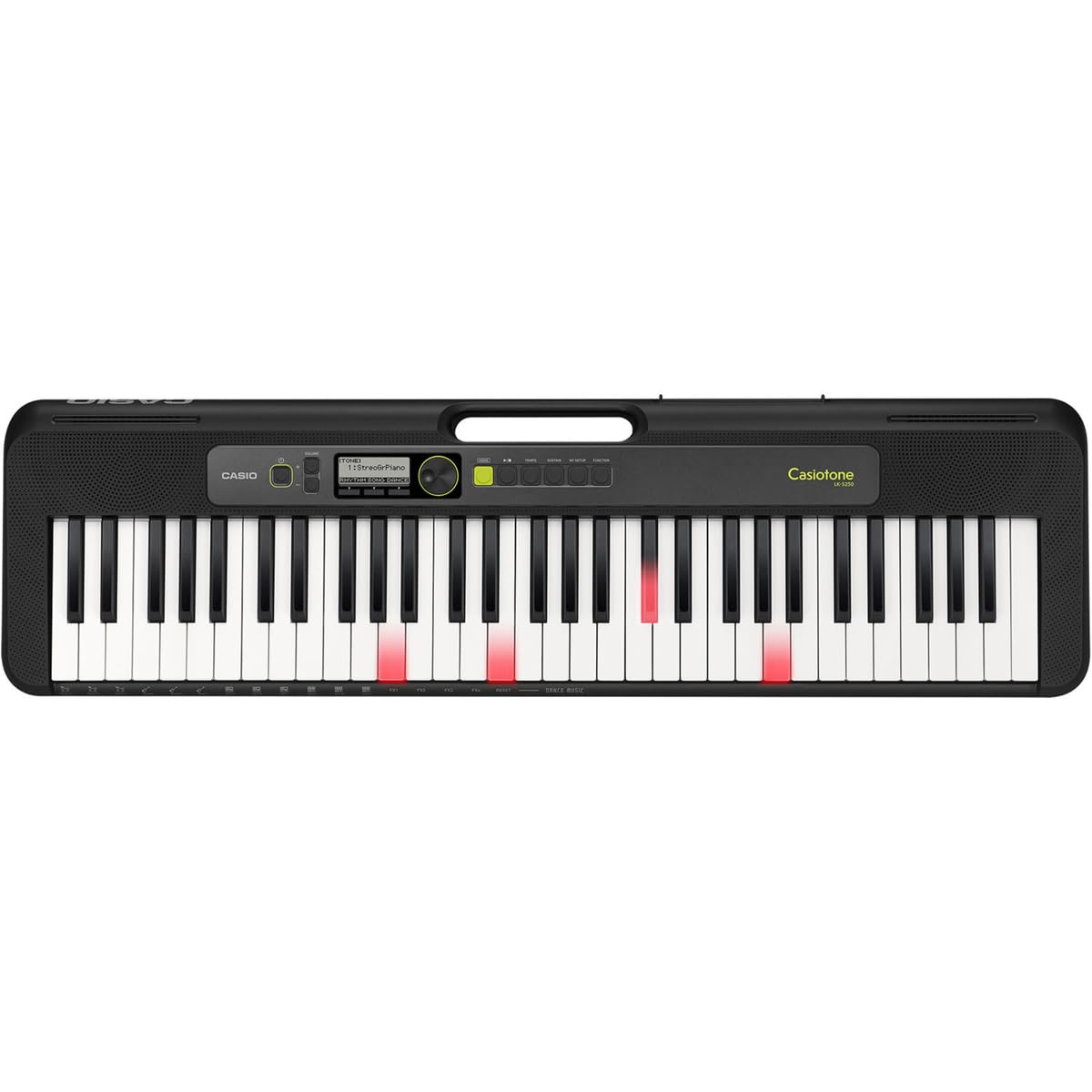 Casio LK-S250 61-Key Lighted Keyboard Piano with Stand, Headphones & Sustain Pedal - Portable Digital Piano for Beginners, Home Practice & Music Learning