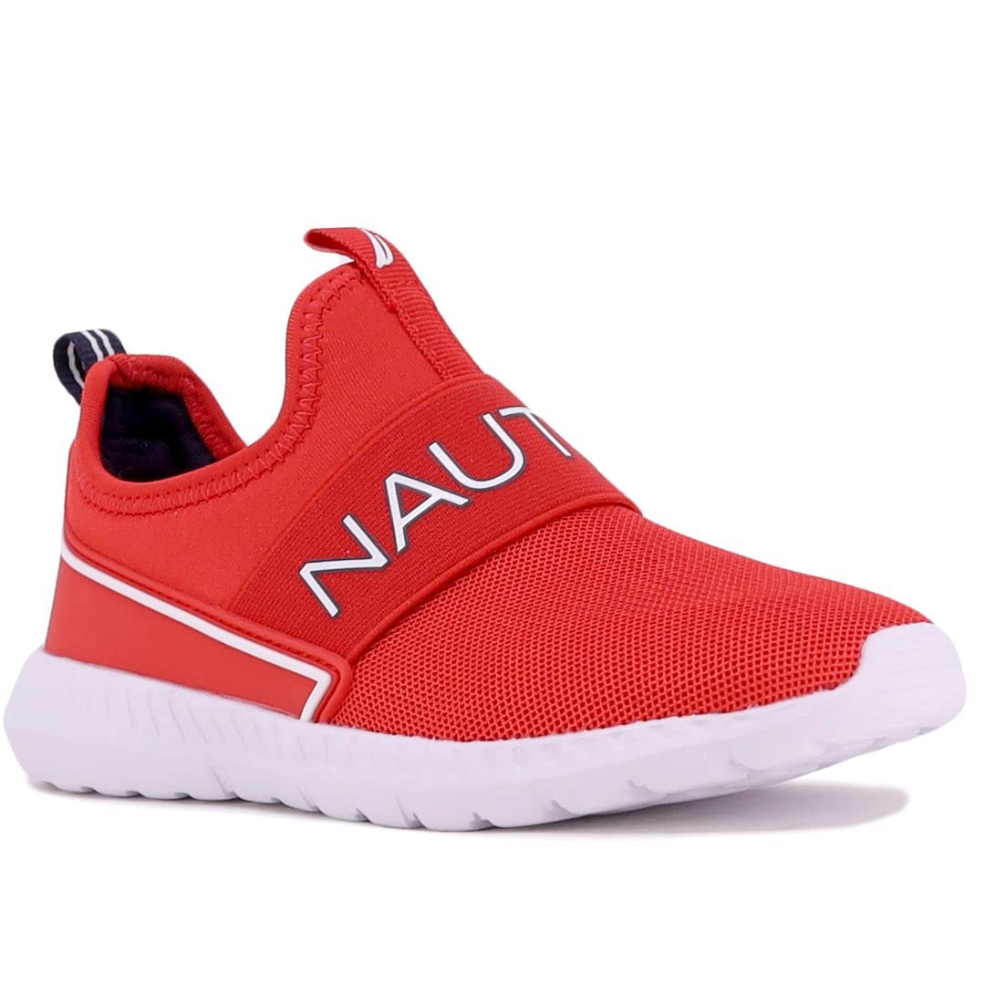 Nautica Kids Boys Youth Athletic Fashion Sneakers - Slip On Running Shoes for Little & Big Kids - Comfortable Casual & Sports Wear for School, Play & Daily Activities
