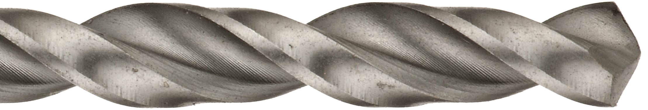 Chicago Latrobe 150WLPN High-Speed Steel Jobber Length Drill Bit Set - 12 Pack TiCN Coated, Round Shank, Wide Parabolic Flute, 135° Split Point (1/16