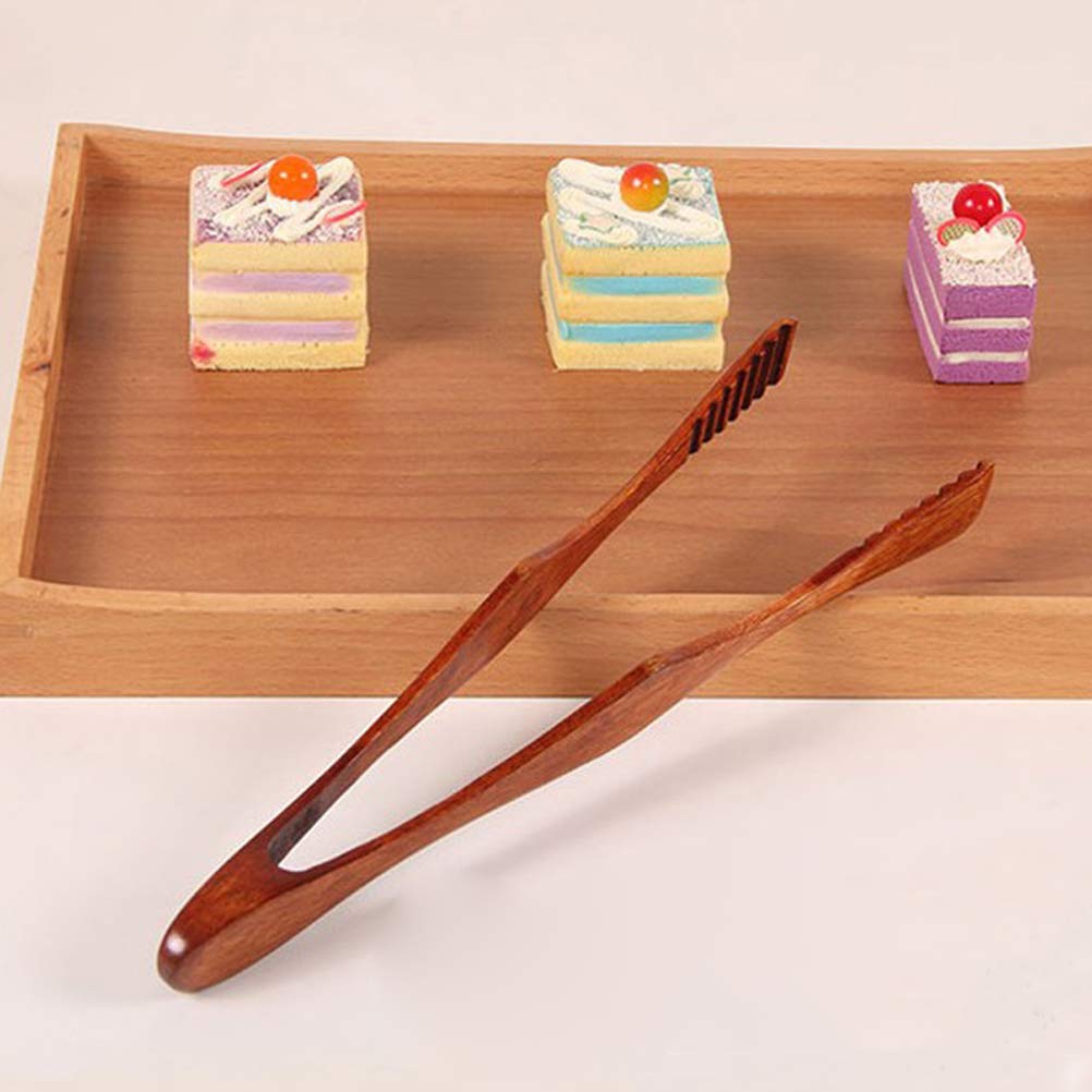Wooden Bread Clips - Kitchen Serving Tongs for Bread, Pastries & Food - Perfect for Baking, Picnics & Party Serving