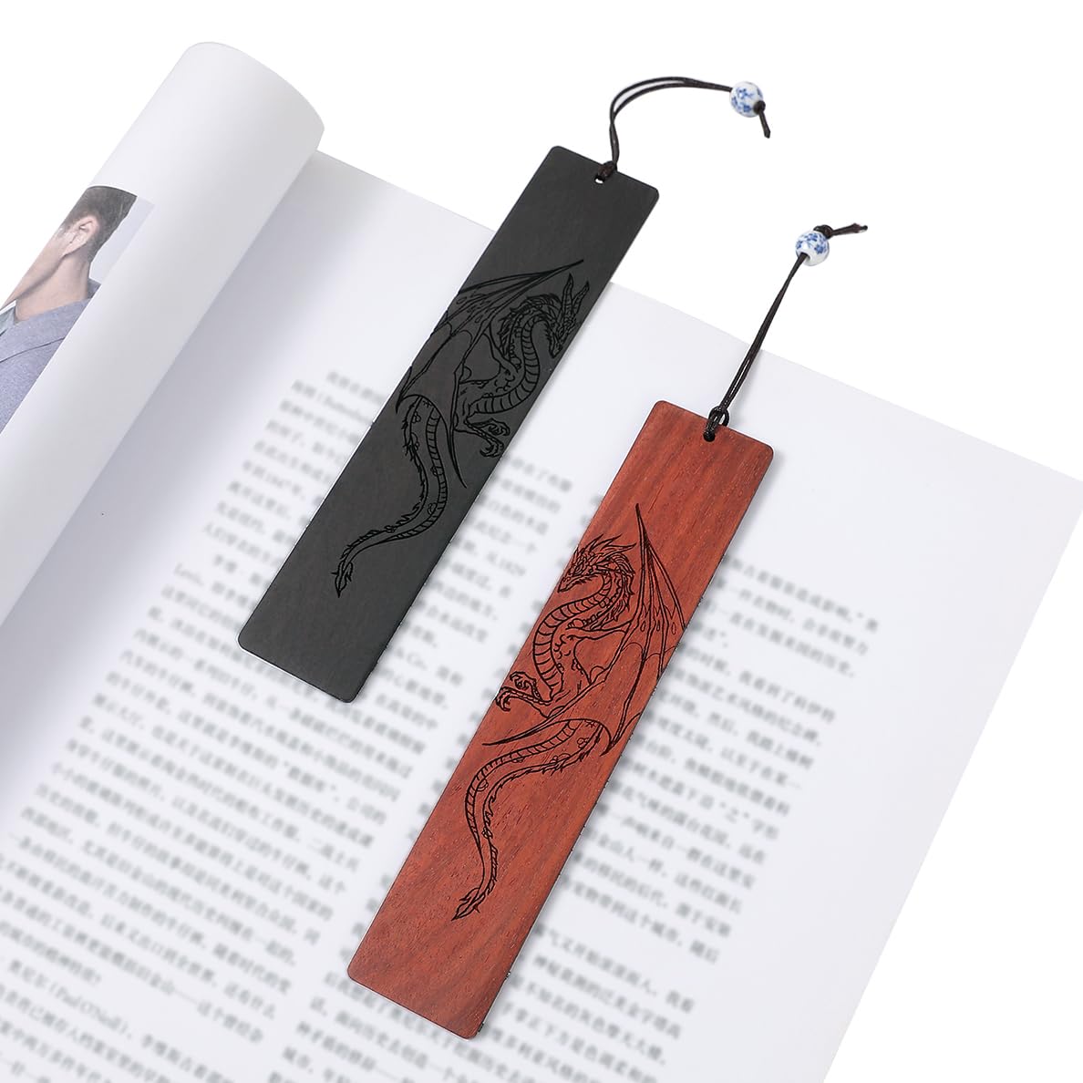 Dragon Bookmark for Men & Kids - Cool Fantasy Bookmark Gift for Readers, Book Lovers, Boys & Adults - Perfect for Reading, Gifts, & Book Accessories (Dragon Design)