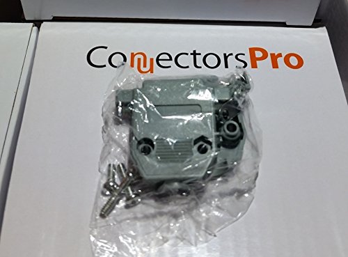 Gray Plastic Hood for DB-15/HD-26 DA15 Connectors - 10-Pack for PC Accessories
