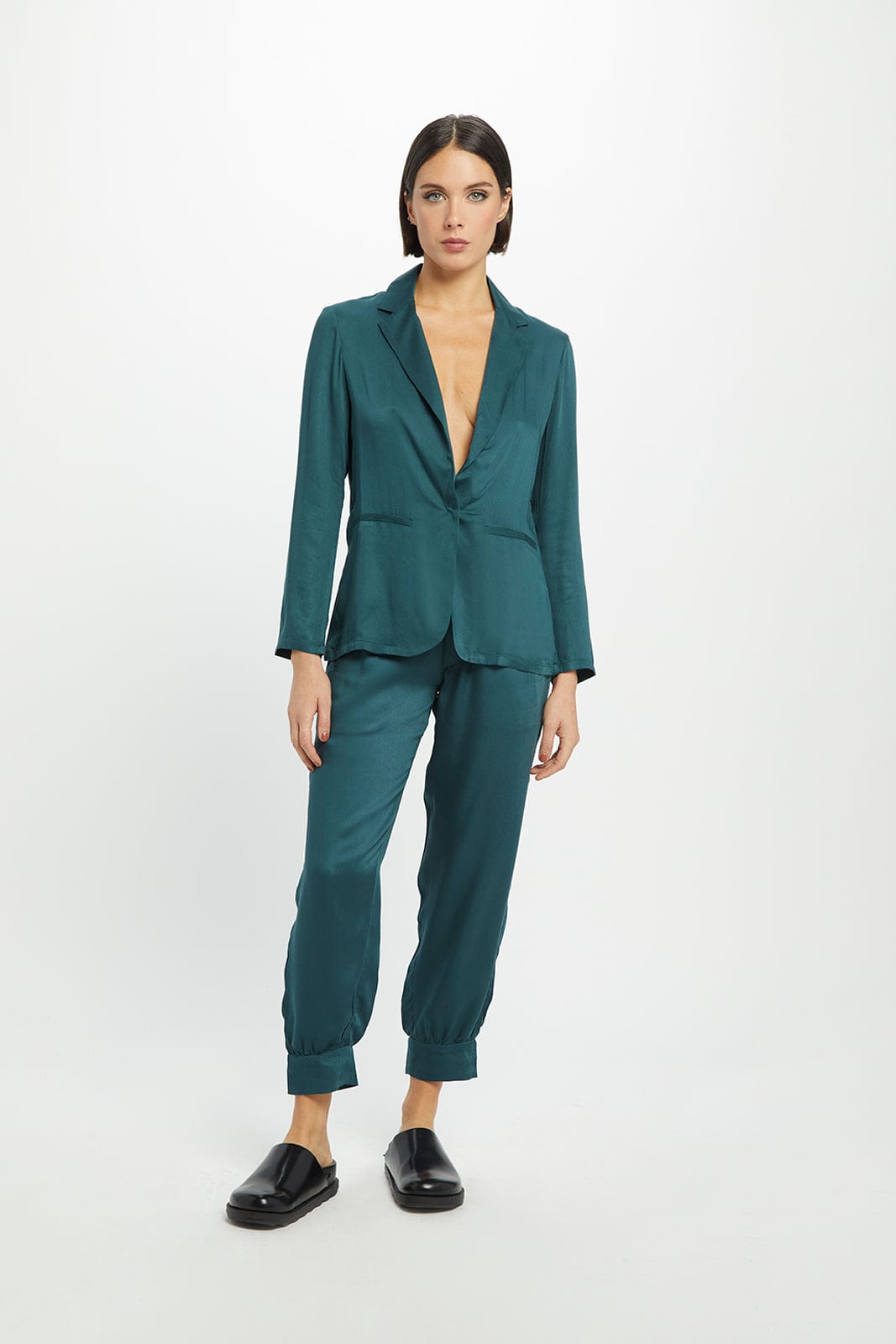 Allie TENCEL™ Modal Vegan Silk Ankle Pants for Women - Soft & Breathable High Waist Trousers in Multiple Colors | Perfect for Office, Travel & Casual Wear