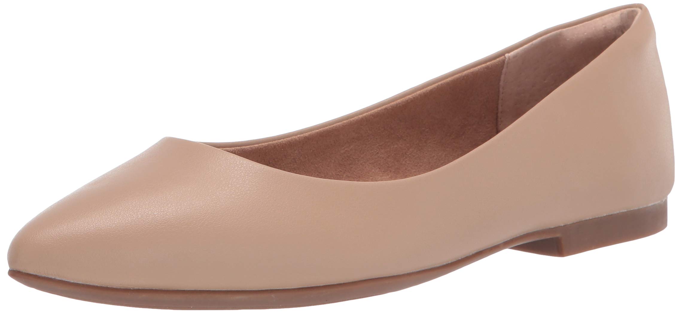 Amazon Essentials Women's Pointed-Toe Ballet Flats - Comfortable Dress Shoes for Work, Office & Casual Wear | Slip-On Loafers with Cushioned Insoles for All-Day Comfort