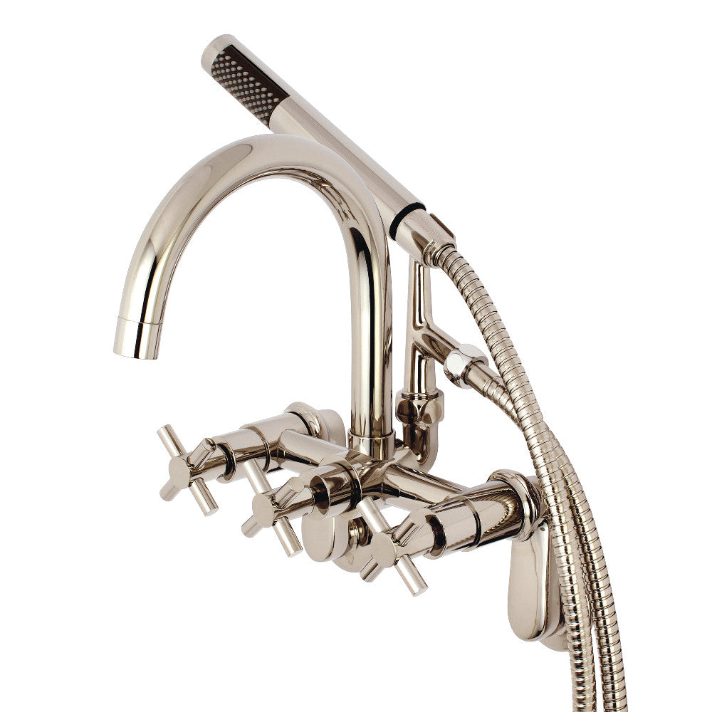 Vintage Style 7 Inch Adjustable Wall Mount Tub Faucet - Aqua AE8155DX Concord - Perfect for Bathroom Renovation & Spa-Like Shower Experience