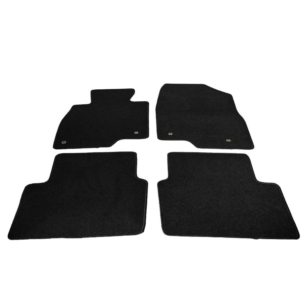 FREEMOTOR802® Premium Nylon Car Floor Mats for 2014-2018 Mazda 3 - Custom Fit All-Weather Protection, Non-Slip Black Interior Accessories (Set of 4) - Perfect for Daily Commuting, Road Trips & Winter Driving