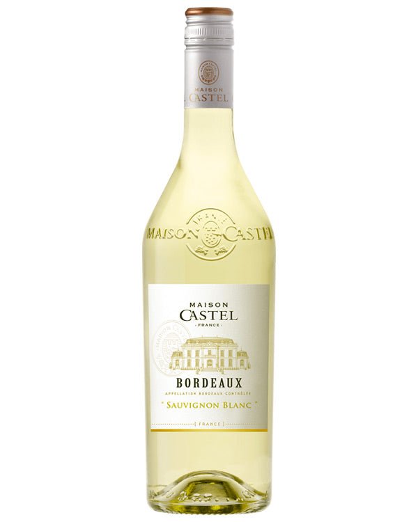 Maison Castel Bordeaux Sauvignon Blanc White Wine - Premium French Dry White Wine 750ml Bottle for Dinner Parties, Gifts & Romantic Occasions
