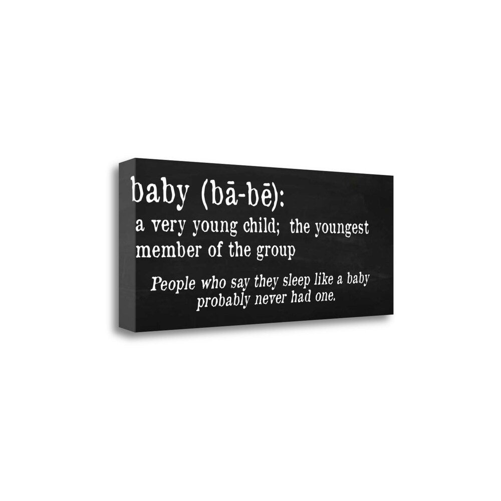 Baby Definition By Anna Quach - Fine Art Giclee Print on Gallery Wrap Canvas, Ready to Hang Wall Decor - Perfect for Nursery, Kids Room & Home Decor