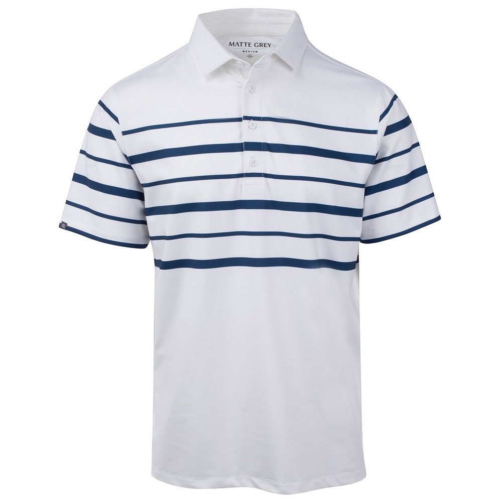 Premium Matte Grey Men's Charleston Golf Shirt - Breathable Performance Polo for Golf, Casual Wear & Outdoor Activities