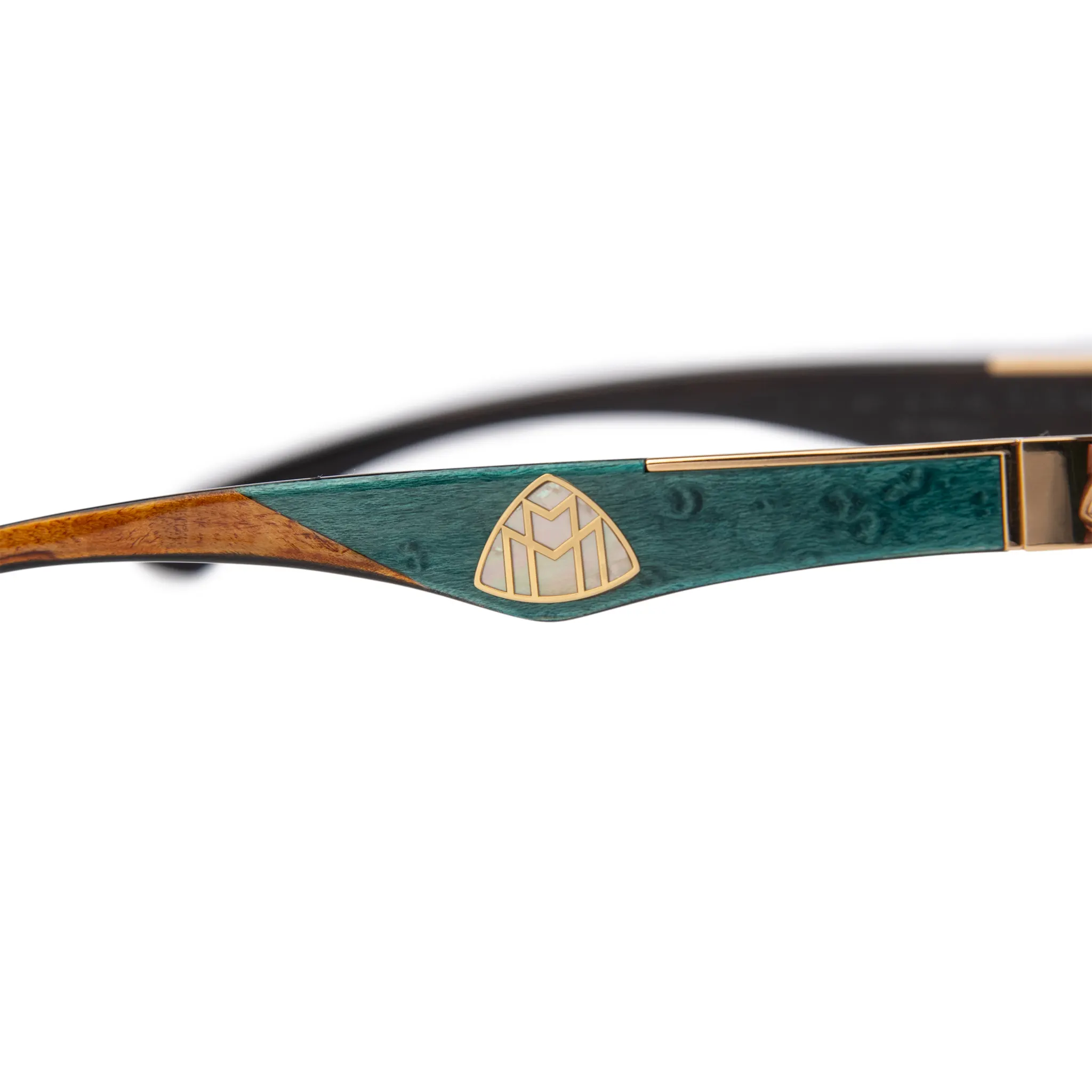 Maybach Eyewear The Magic I MG WDE M09 Gold Brown Polarized Sunglasses for Men - Luxury Designer Shades for Driving, Travel & Outdoor Activities