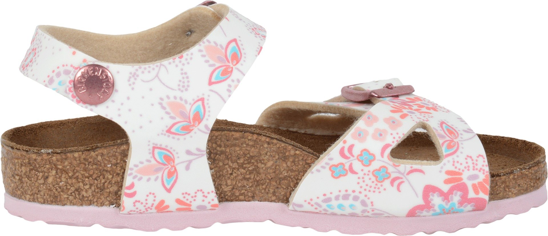 Birkenstock Kids Rio Sandals for Girls - Cute Floral Rose Birko-Flor (Toddler/Little Kid/Big Kid) Size 30 US 12-12.5 Narrow - Perfect for School, Playdates & Summer Outfits
