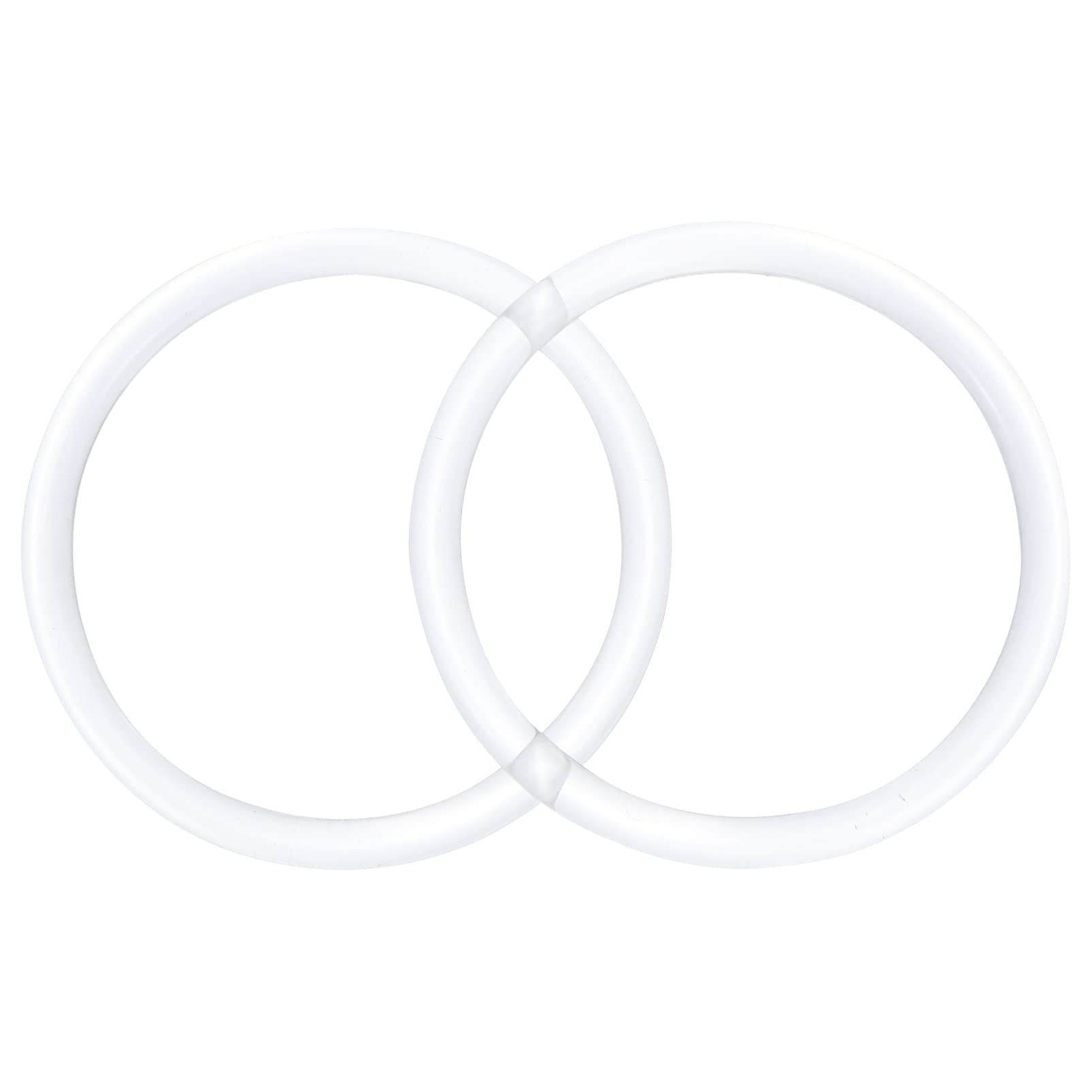 Amosfun 2pcs Clear Acrylic Round Purse Handles - Transparent DIY Bag Replacement Handles for Crossbody Bags, Handbags & Purses - Perfect for Crafting, Fashion Accessories & Custom Bag Making