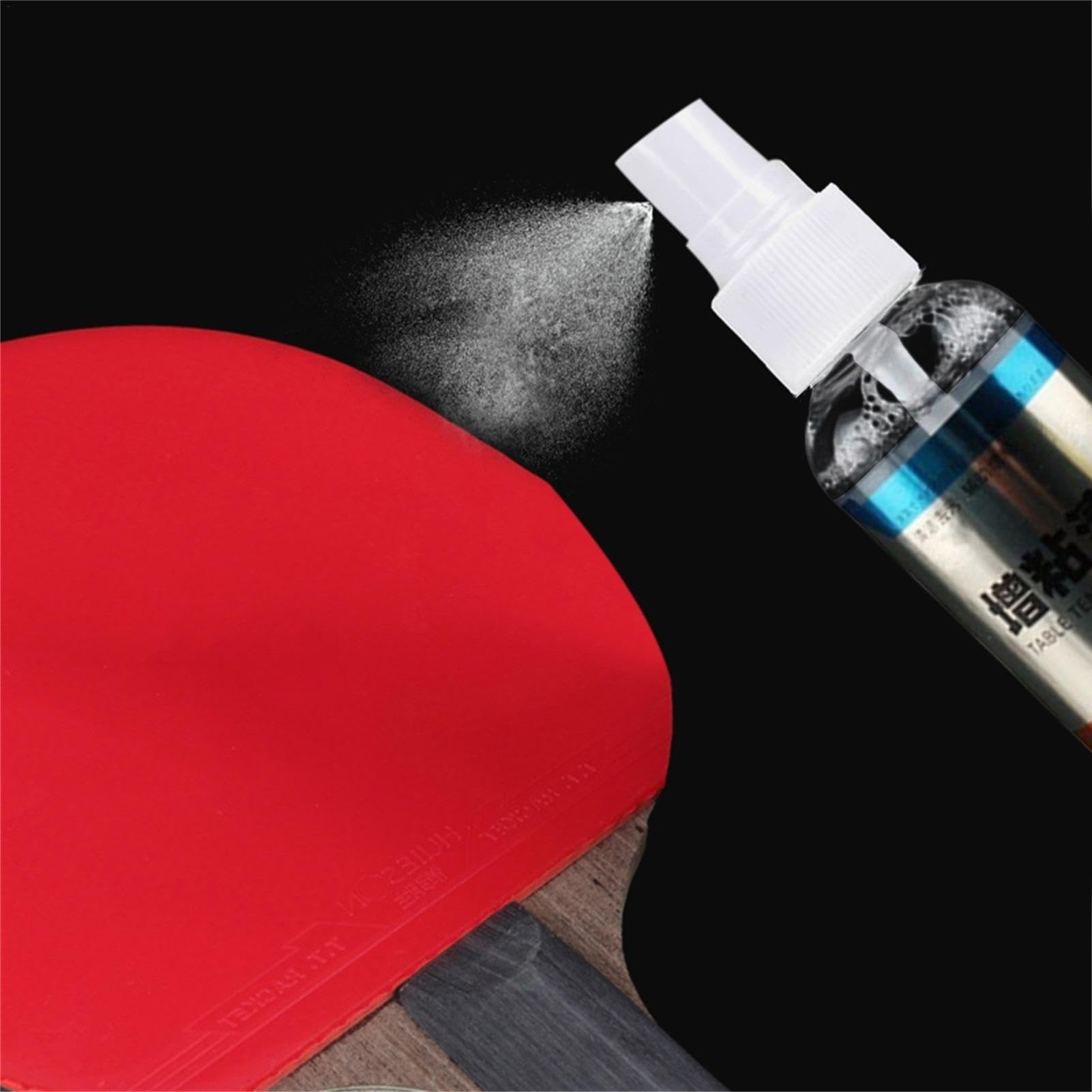 1/2 Pcs Table Tennis Racket Cleaner - Powerful Ping Pong Paddle Cleaner Spray Kit | Rubber Racket Cleaning Set for Table Tennis & Ping Pong Bats | Perfect for Home, Club & Tournament Use