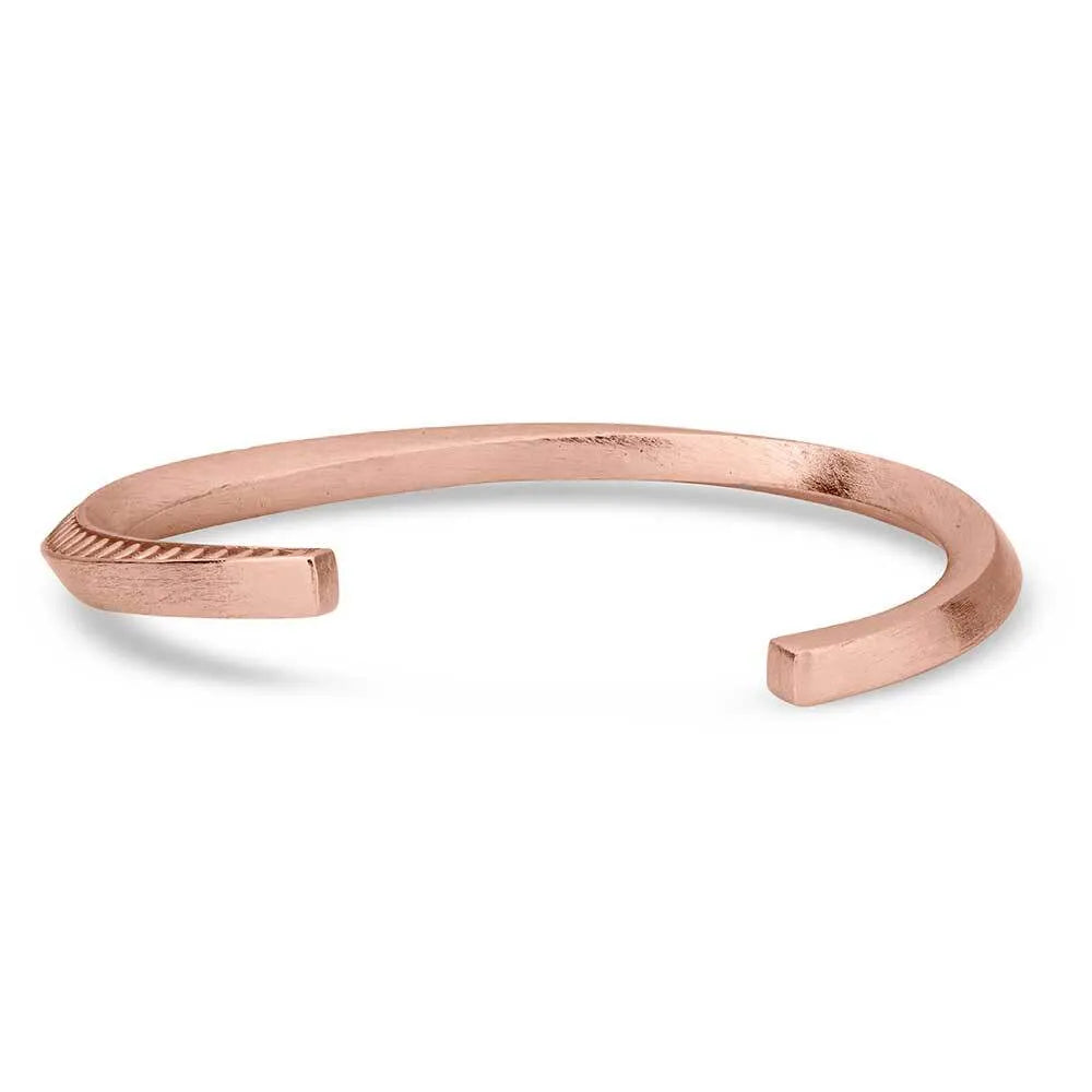 Twisted Stamped Cuff Bracelet for Women - Handmade Boho Jewelry with Unique Engravings | Perfect for Casual Wear, Parties & Gifts