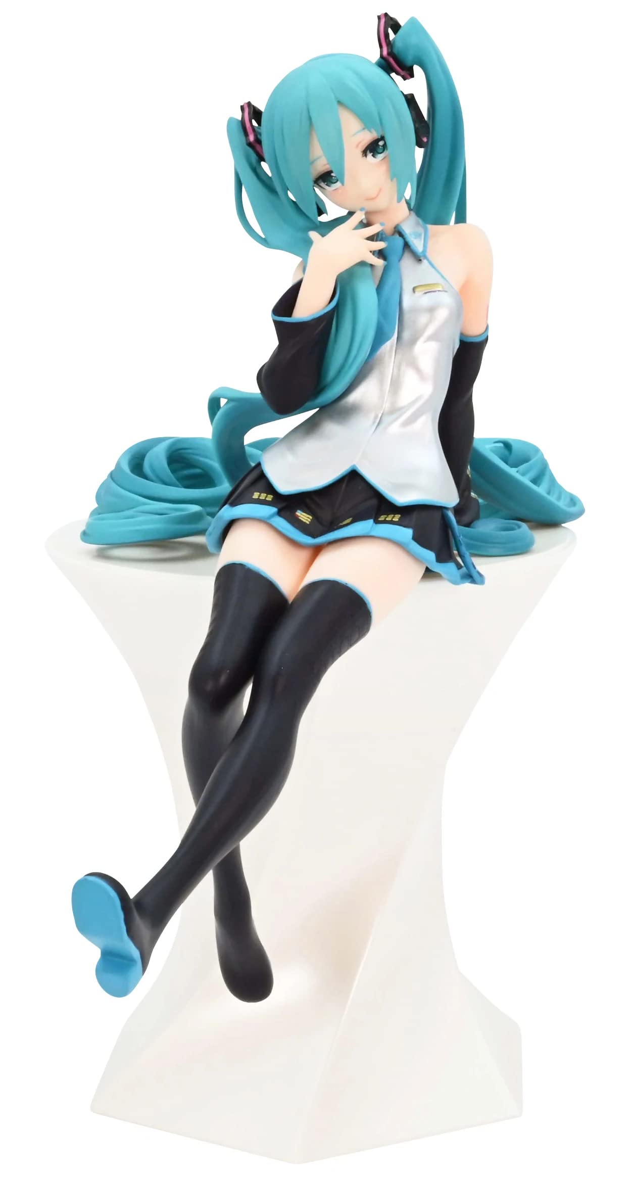 Furyu Anime Hatsune Miku Noodle Stopper Figure - Cute Japanese Ramen Bowl Chopstick Holder for Anime Fans & Collectors - Perfect for Ramen Shops, Home Kitchen Decor, and Anime Collections