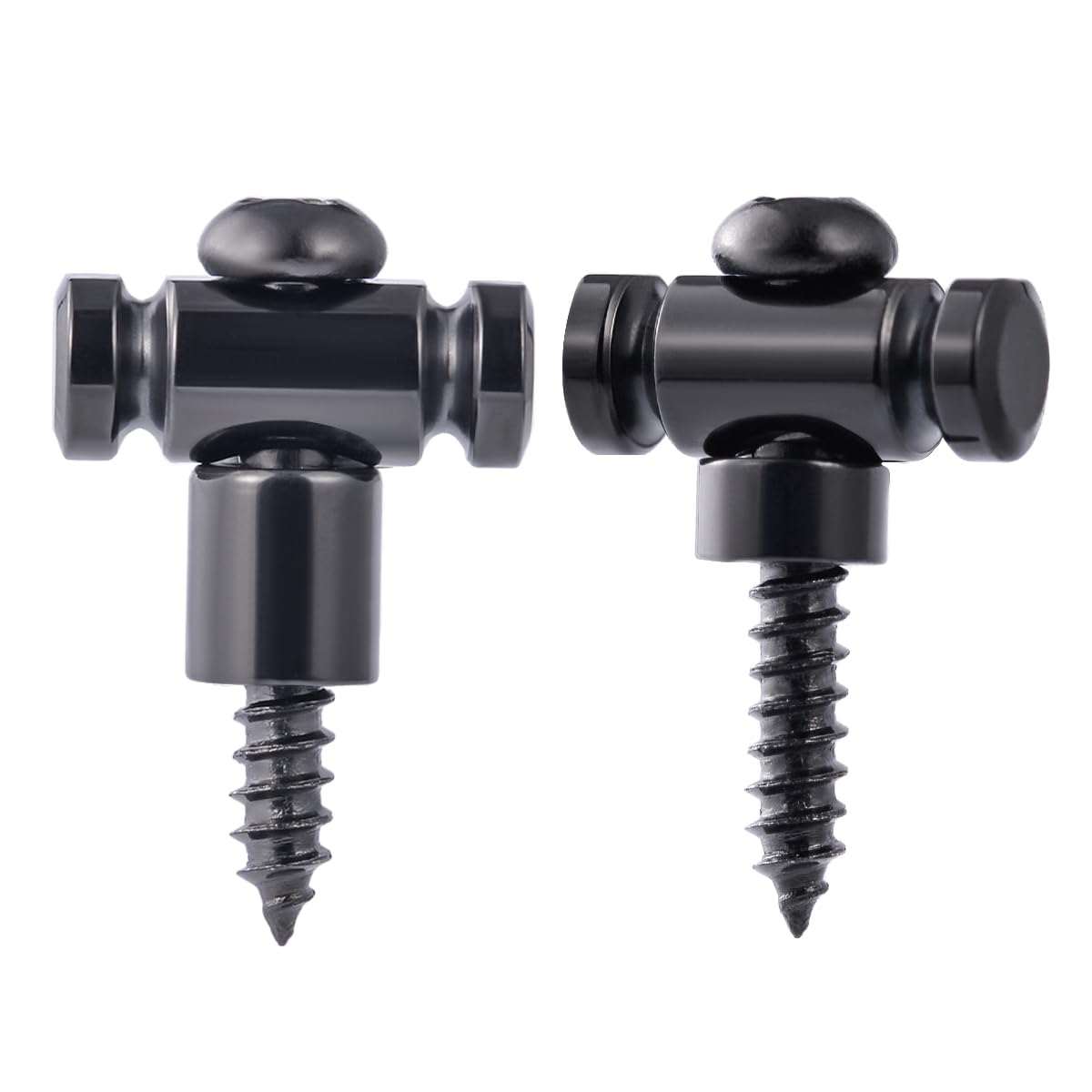 Guyker Guitar Roller String Retainers (2-Pack) - String Guide & Replacement String Trees for Electric Guitars - SR1 Black - Perfect for Guitar Setup & String Stability