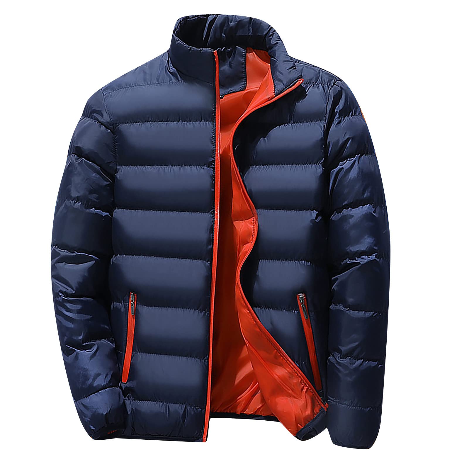 Men's Lightweight Hooded Down Jacket - Winter Padded Puffer Coat with Zip, Warm Outwear for Cold Weather | Perfect for Outdoor Activities, Skiing & Daily Winter Wear