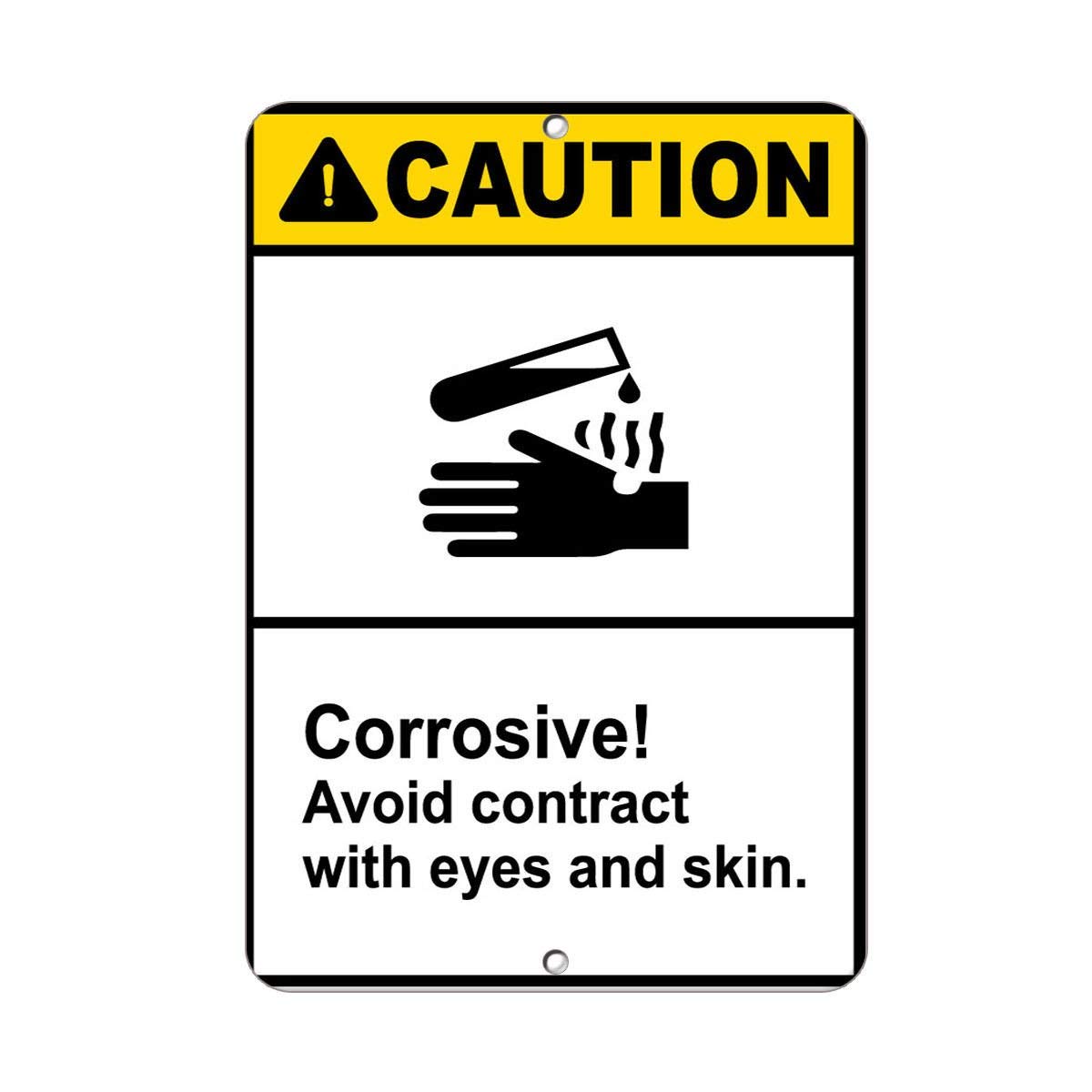 Safety & Warning Vinyl Stickers Bundle - 3 Pack (3.5