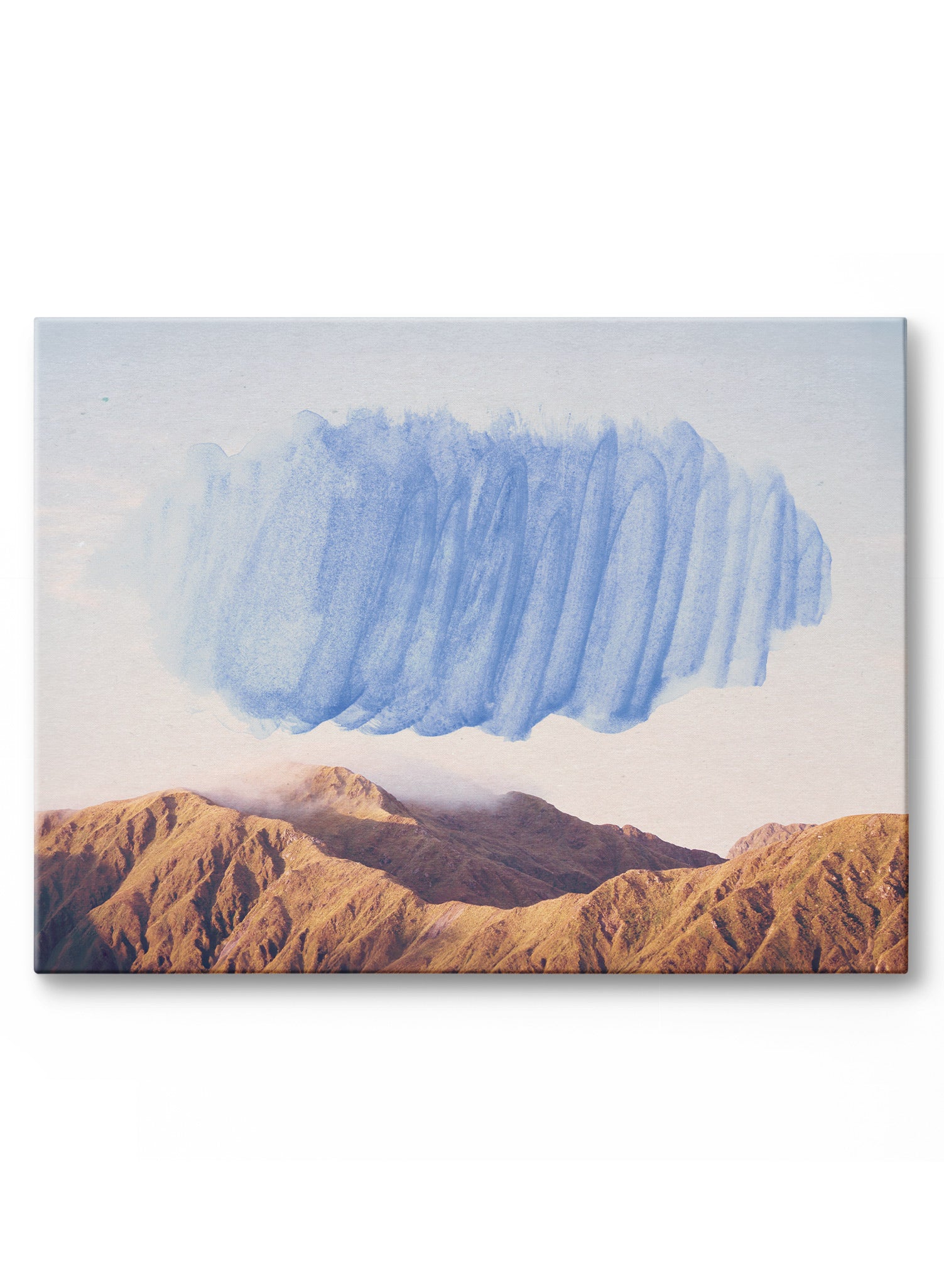 Out of the Blue Canvas Wall Art - Modern Abstract Painting for Home & Office Decor - Perfect for Living Room, Bedroom or Workspace
