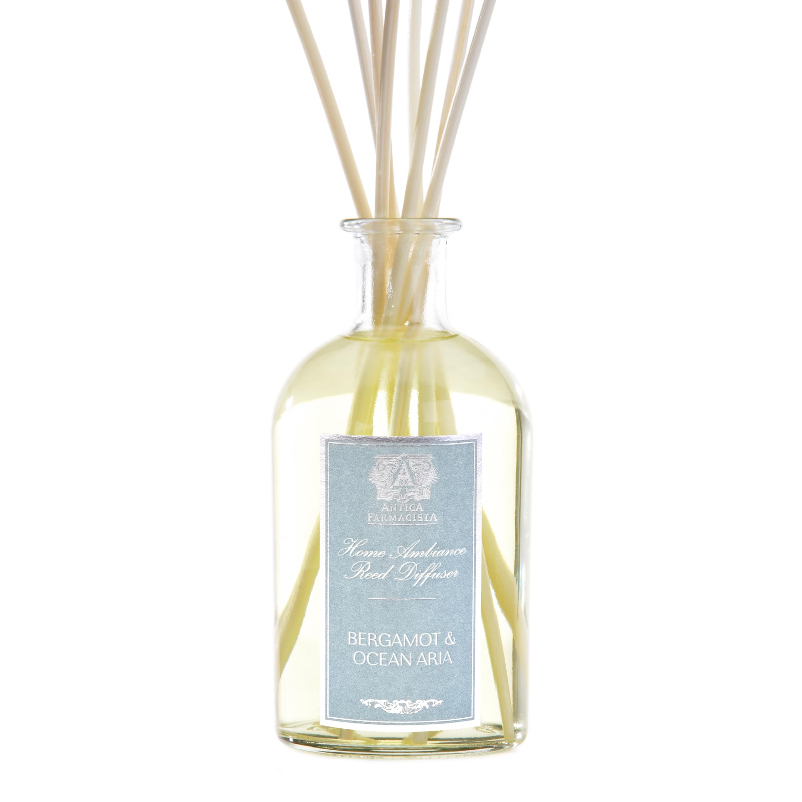 Antica Farmacista Bergamot & Ocean Aria Essential Oil Diffuser - 8.45 Fl Oz Home Fragrance Aromatherapy for Relaxation, Spa & Bedroom Decor