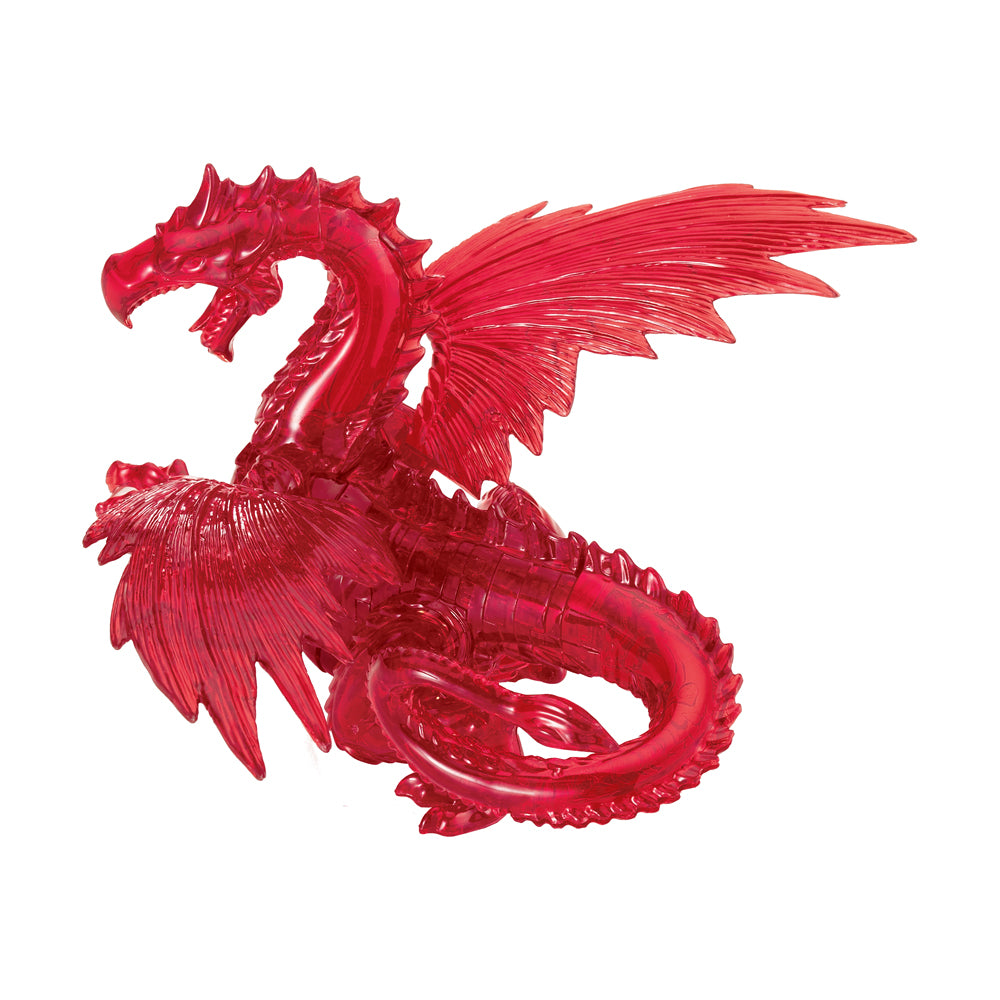 BePuzzled Red Dragon 3D Crystal Puzzle - 56 Piece Brain Teaser for Adults & Teens | Fun STEM Educational Toy | Perfect for Gifts, Party Games & Stress Relief