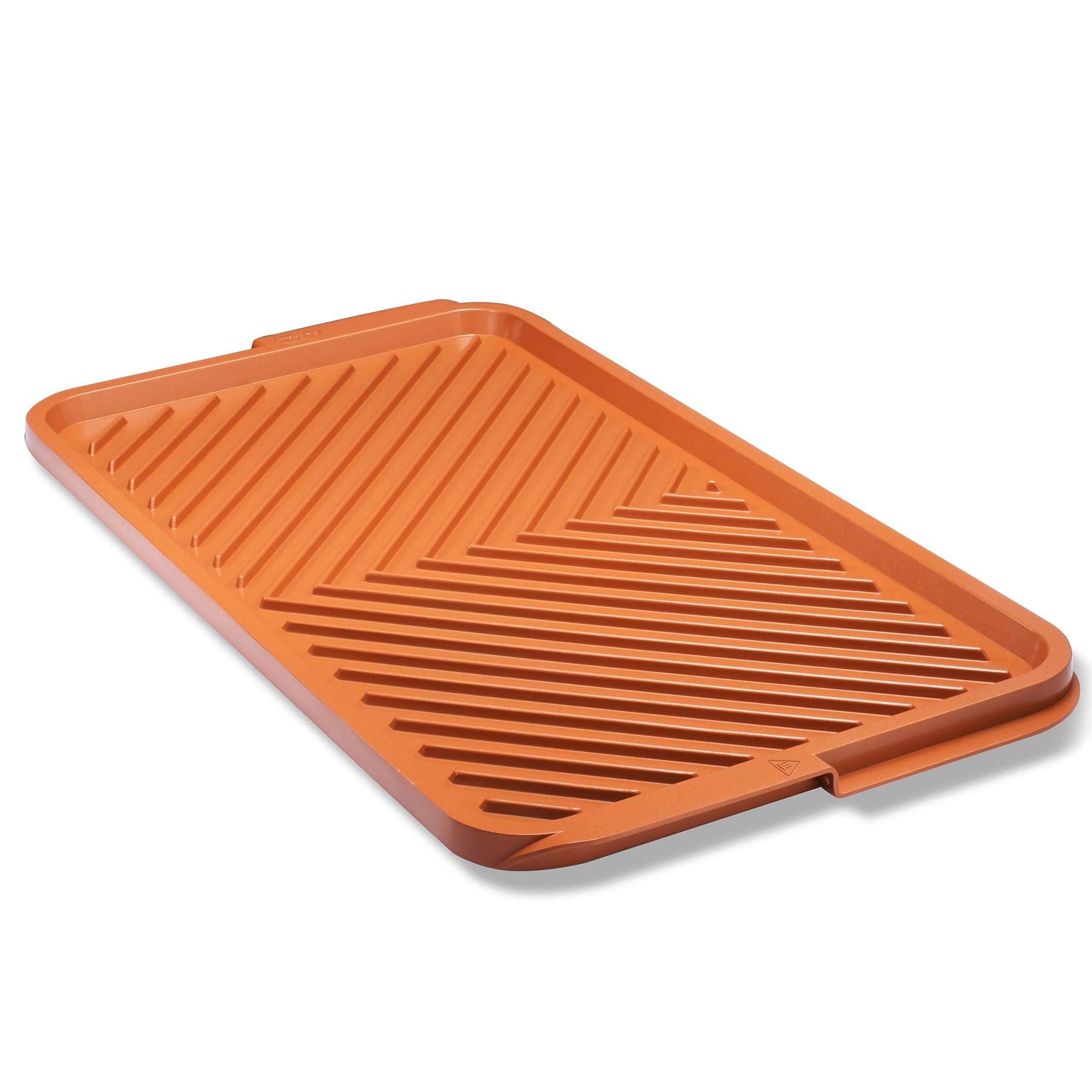 Gotham Steel XL Nonstick 2-in-1 Reversible Griddle & Grill Pan - Copper Cookware for Stovetop, Gas Grill & Outdoor Cooking | Oven Safe & PFOA-Free | Perfect for Pancakes, Burgers & BBQ