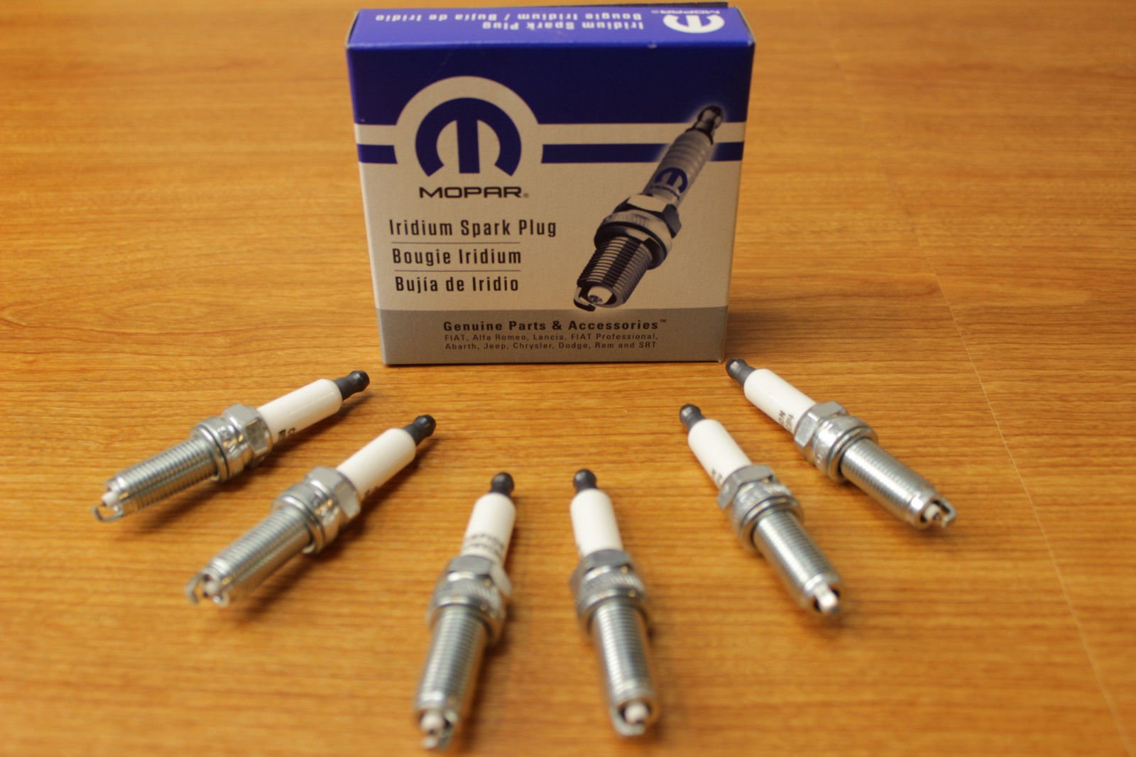 High-Performance OEM Spark Plugs Set of 6 for Dodge Charger, Promaster & Jeep Wrangler - Perfect for Engine Tune-Ups & Off-Road Adventures