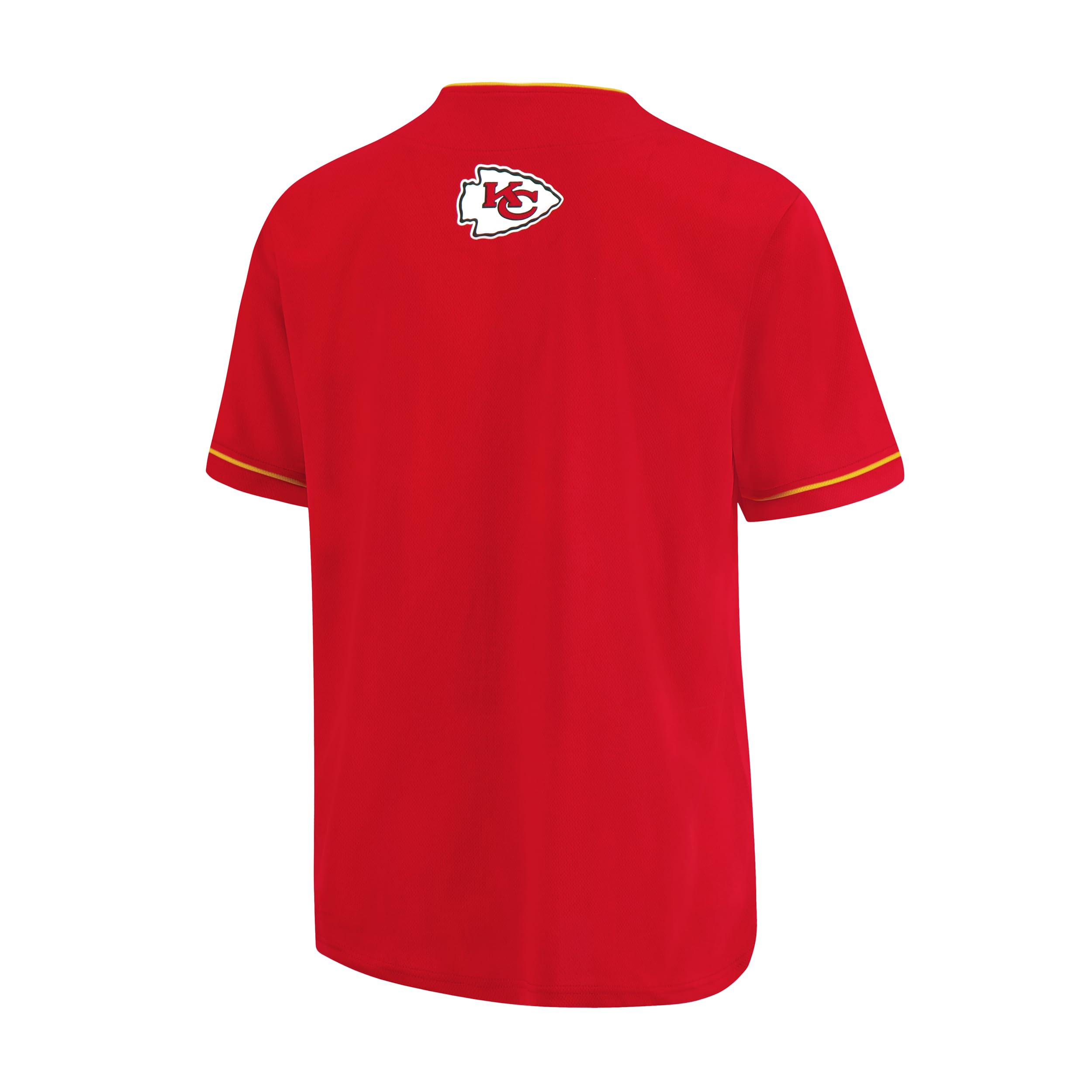 **NFL Men's Game Day Button Down Baseball Mesh Jersey Shirt – Breathable & Comfortable for Football Fans, Tailgating & Sports Events**