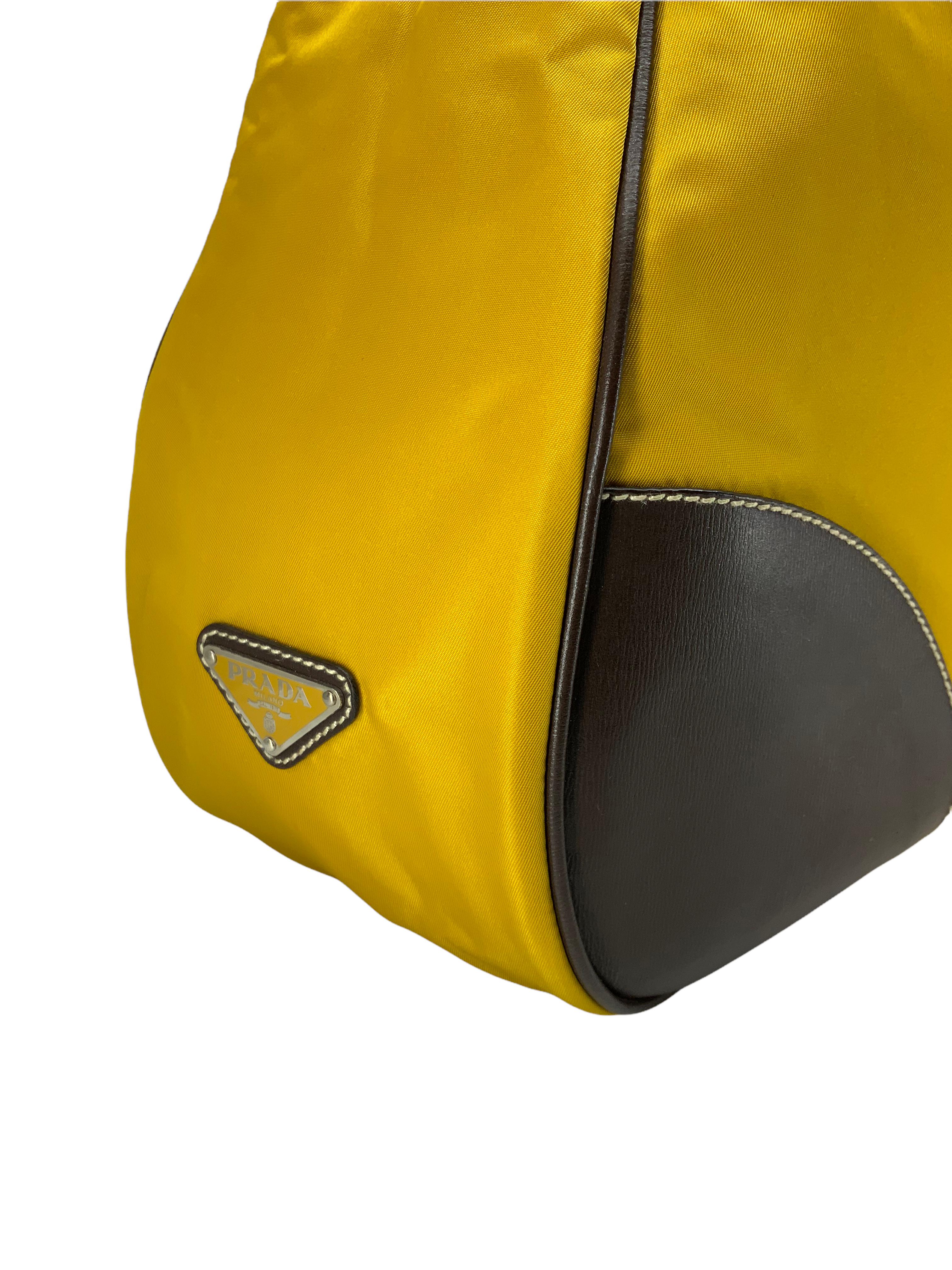 Prada Tessuto Moon Large Buckle Bag - Luxury Nylon Shoulder Bag for Women | Perfect for Work, Travel & Evening Events