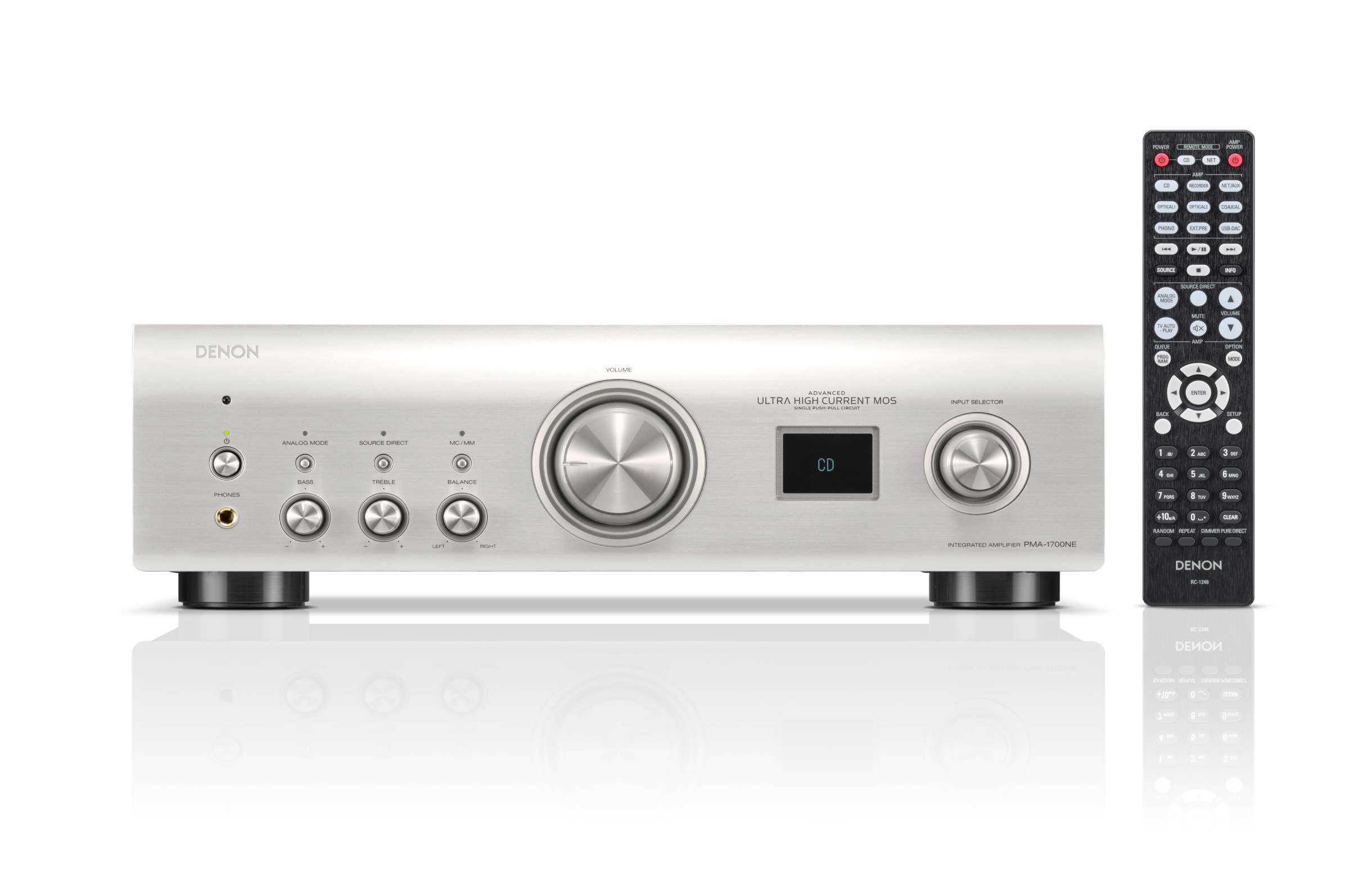 Denon PMA 1700NE Integrated Stereo Amplifier - HiFi Audio System for Home Theater & Music Listening (Open Box)
