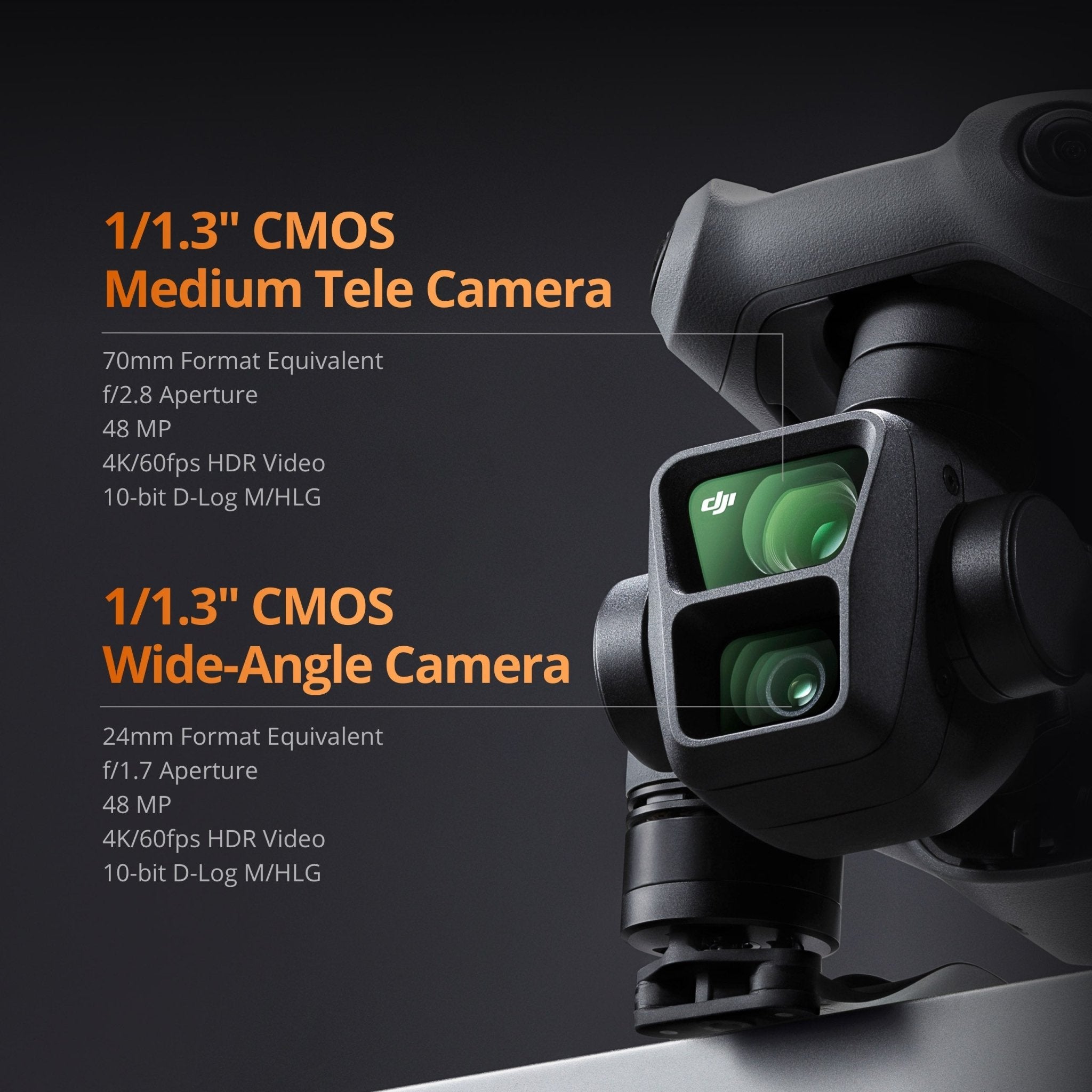 DJI Air 3S Drone with Fly More Combo & DJI RC 2 Remote Controller - 4K Dual Camera, 46 Mins Flight Time, Omnidirectional Obstacle Sensing - Perfect for Aerial Photography, Travel Vlogging & Outdoor Adventures