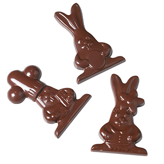 Easter Bunny Chocolate Mold - Silicone Rabbit Candy Molds for DIY Easter Treats, Baking & Holiday Decorations