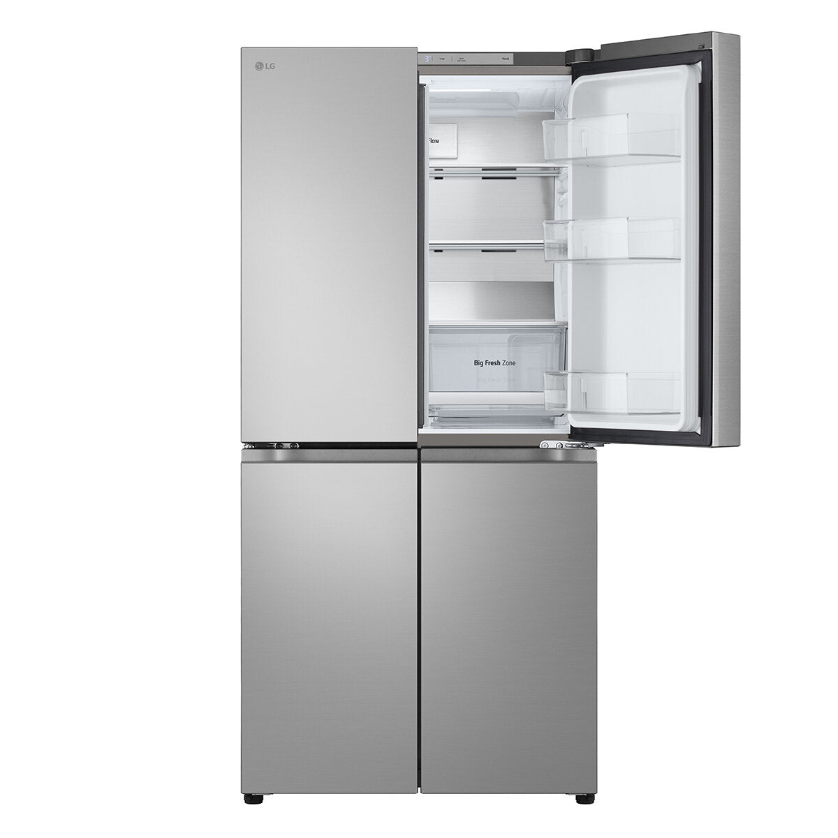 LG 530L French Door Refrigerator with Smart Cooling System - Stainless Steel GF-B505PL - Energy Efficient Large Capacity Fridge for Modern Kitchen & Family Use