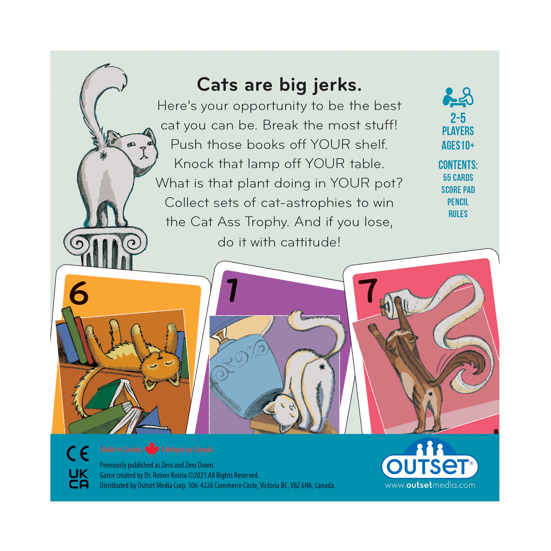 Funny Cat Butt Trophy Award - Hilarious Novelty Gift for Cat Lovers - Perfect for Office Pranks, White Elephant Parties & Pet Lover Gifts