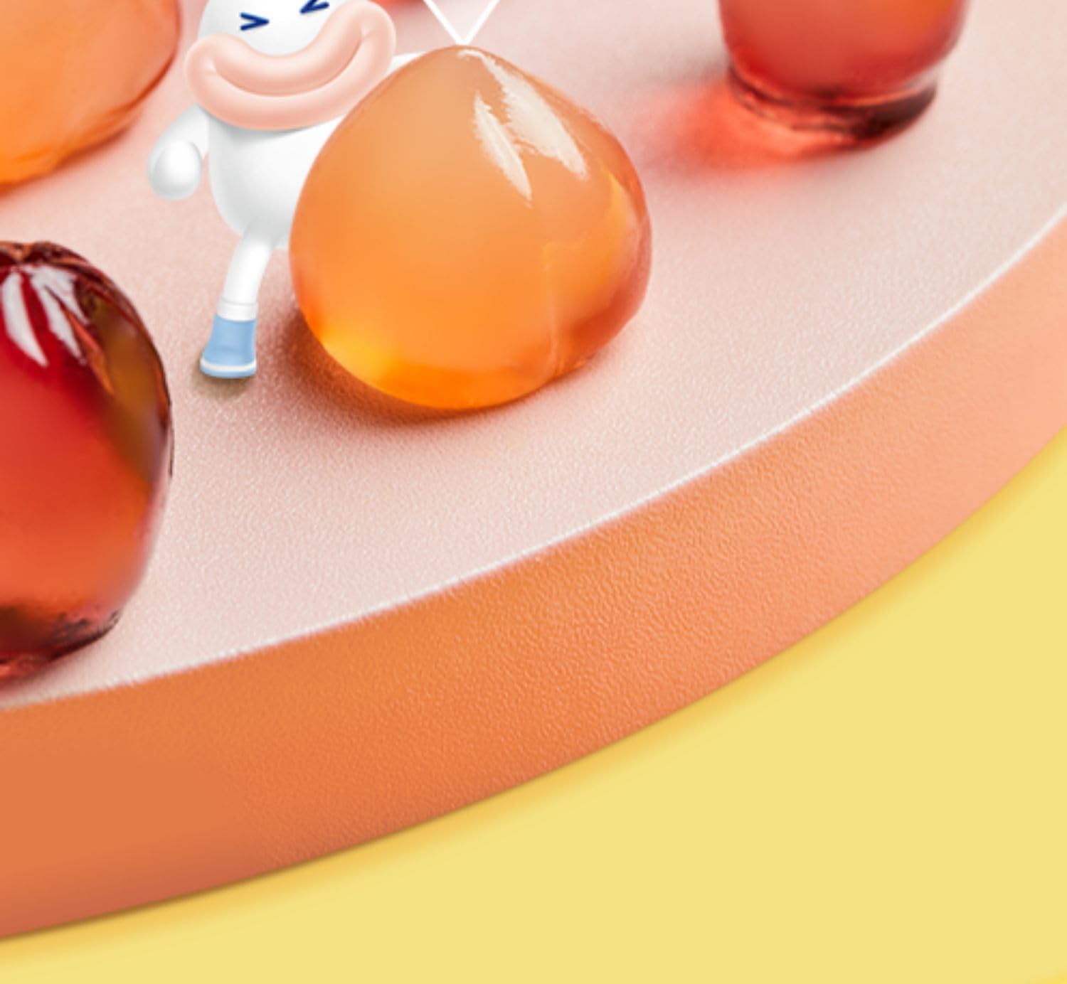 White Peach Peeling Fruit Fudge 75g/Bag - Grape Lychee Soft Candy Toffee with 50% Juice Content - Chewy Gummy Candy for Desserts & Snacks - Perfect Candy Gift for Parties & Holidays (1 Bag)
