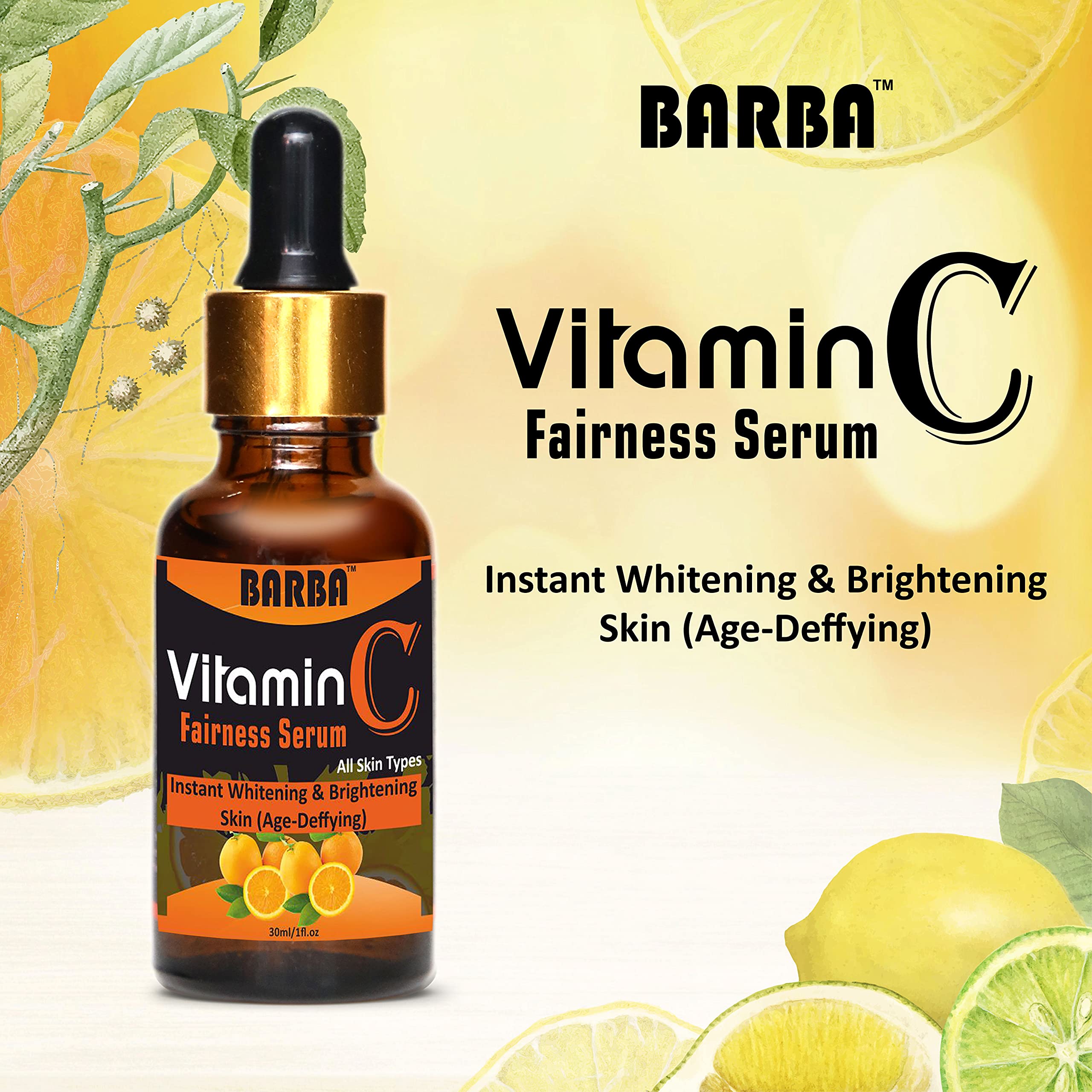 Vitamin C Face Serum for Anti-Aging & Brightening - 30ml Dark Spot Corrector for Glowing Skin | Day & Night Hydrating Facial Treatment for Even Tone & Youthful Radiance | Perfect for Daily Skincare Routine & Special Occasion Prep