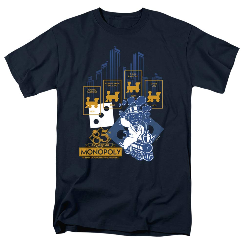 Monopoly The True Railroad Tycoon Unisex T-Shirt for Men & Women - Casual Gaming & Board Game Enthusiast Apparel