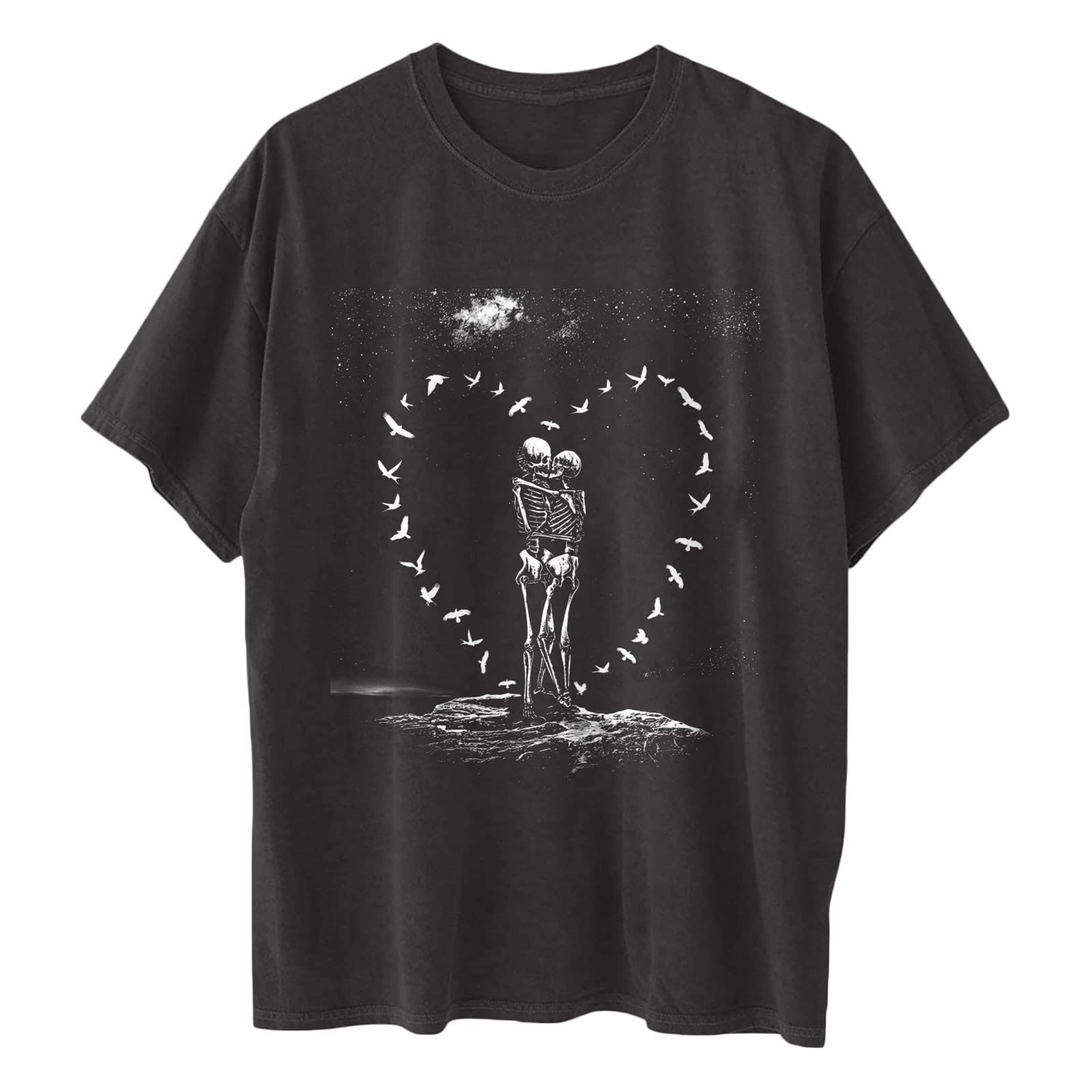 Women's Halloween Graphic Tee - Pumpkin Print Oversized Shirt for Couples & Western Style | Halloween Party Outfit