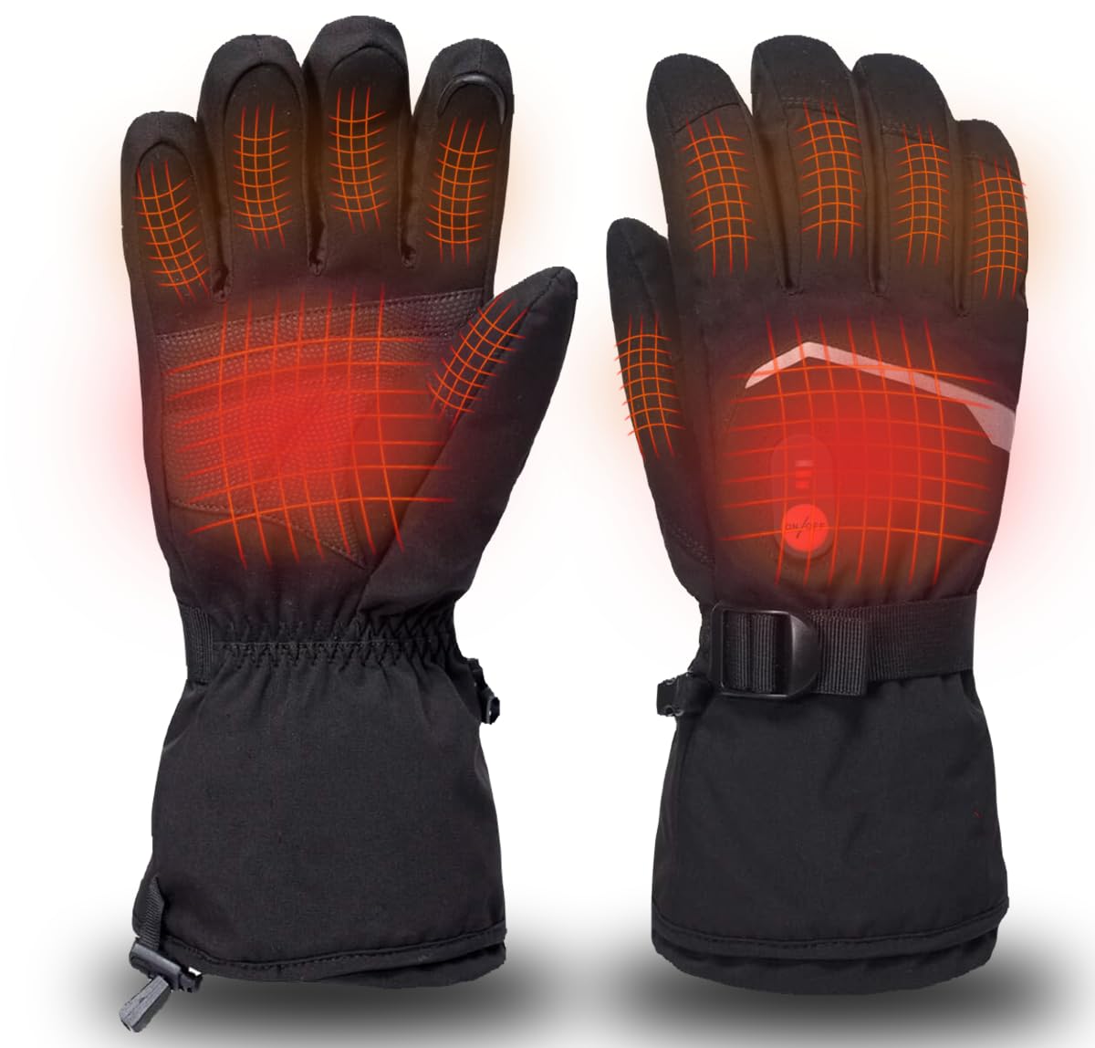 Unisex Rechargeable Heated Gloves for Kids & Adults - Waterproof Electric Thermal Glove Liners with USB Battery for Skiing, Snowboarding & Winter Outdoor Activities