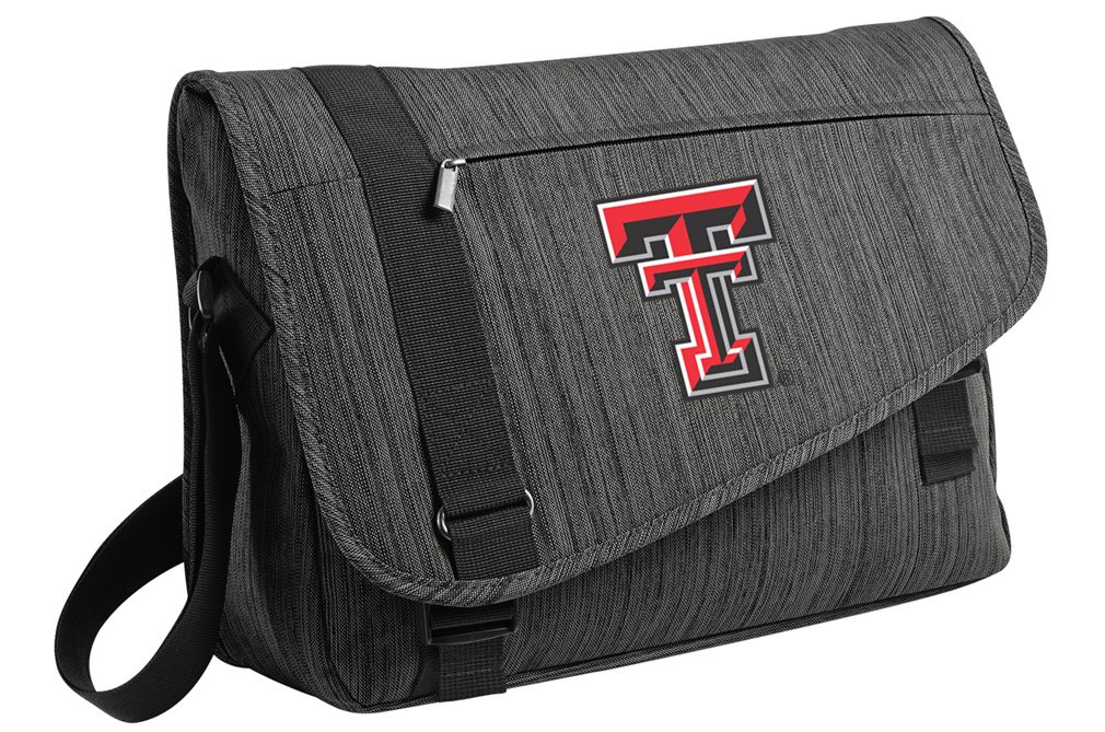 Premium Texas Tech Laptop Messenger Bag - Durable College Student & Work Commuter Bag for 15.6