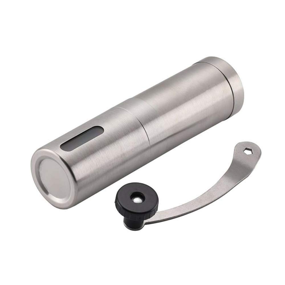 Premium Stainless Steel Manual Coffee Grinder - Portable Hand Crank Coffee Bean Mill for Espresso, French Press & Travel - Perfect for Home, Office & Camping Use