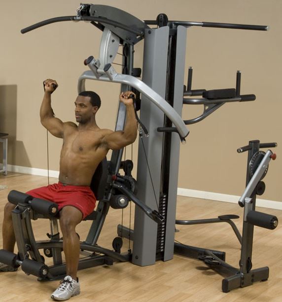 Body Solid Fusion 500 Single Stack Home Gym System - Strength Training Equipment for Full Body Workouts | Perfect for Home Gym, Small Spaces & Personal Fitness Training