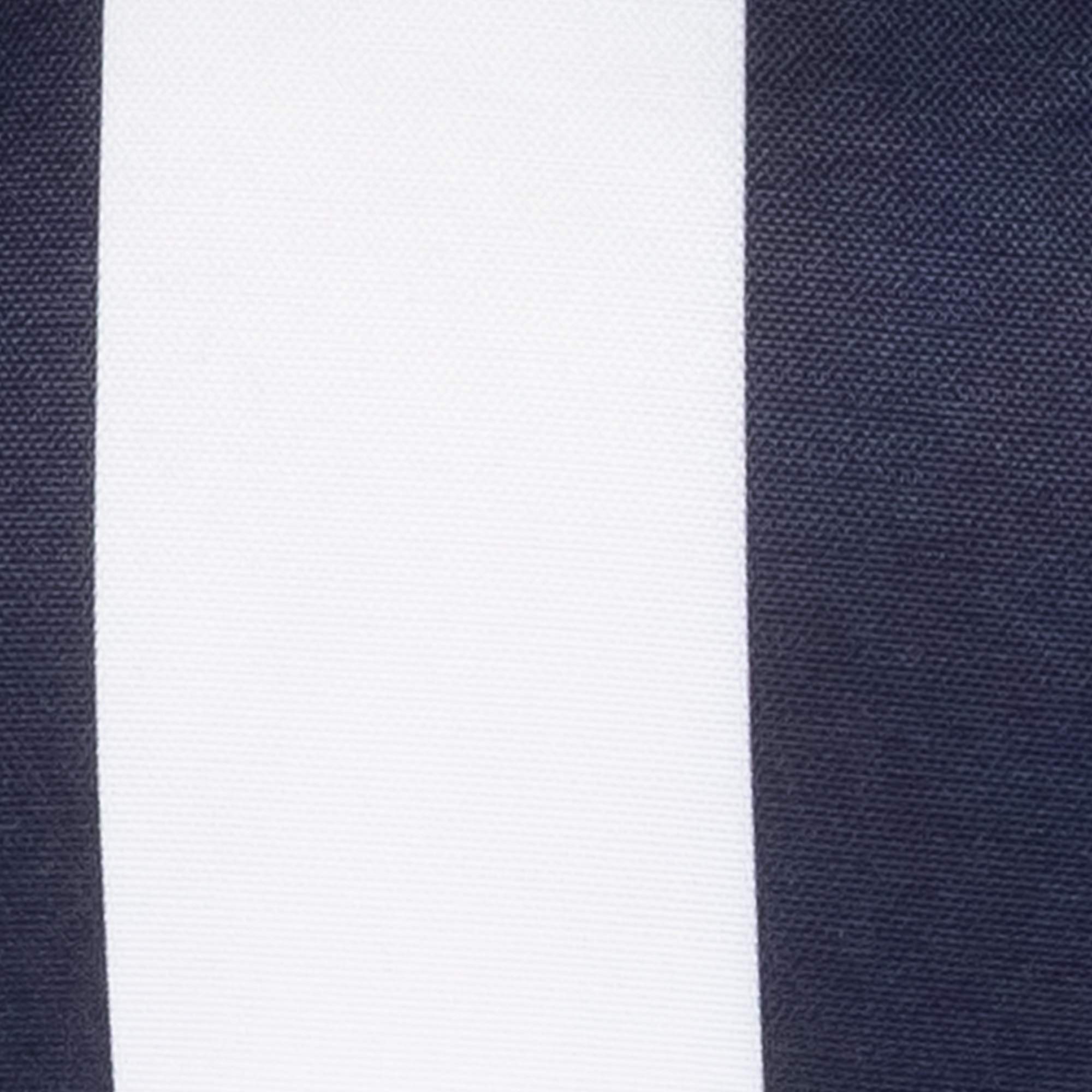Premium Outdoor Chair Cushions 19x19 Inch - 6 Pack Thick Tufted Patio Seat Covers with Fiber Fill, Comfortable Havana Navy/White - Perfect for Garden, Poolside, Deck & Backyard Furniture