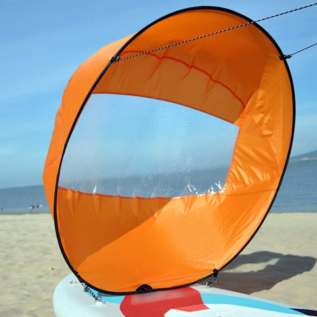 Foldable Kayak Wind Sail with Clear Window - Portable Downwind Sail Paddle for Inflatable Boats & Kayaks | Perfect for Fishing, Camping & Water Sports Adventures